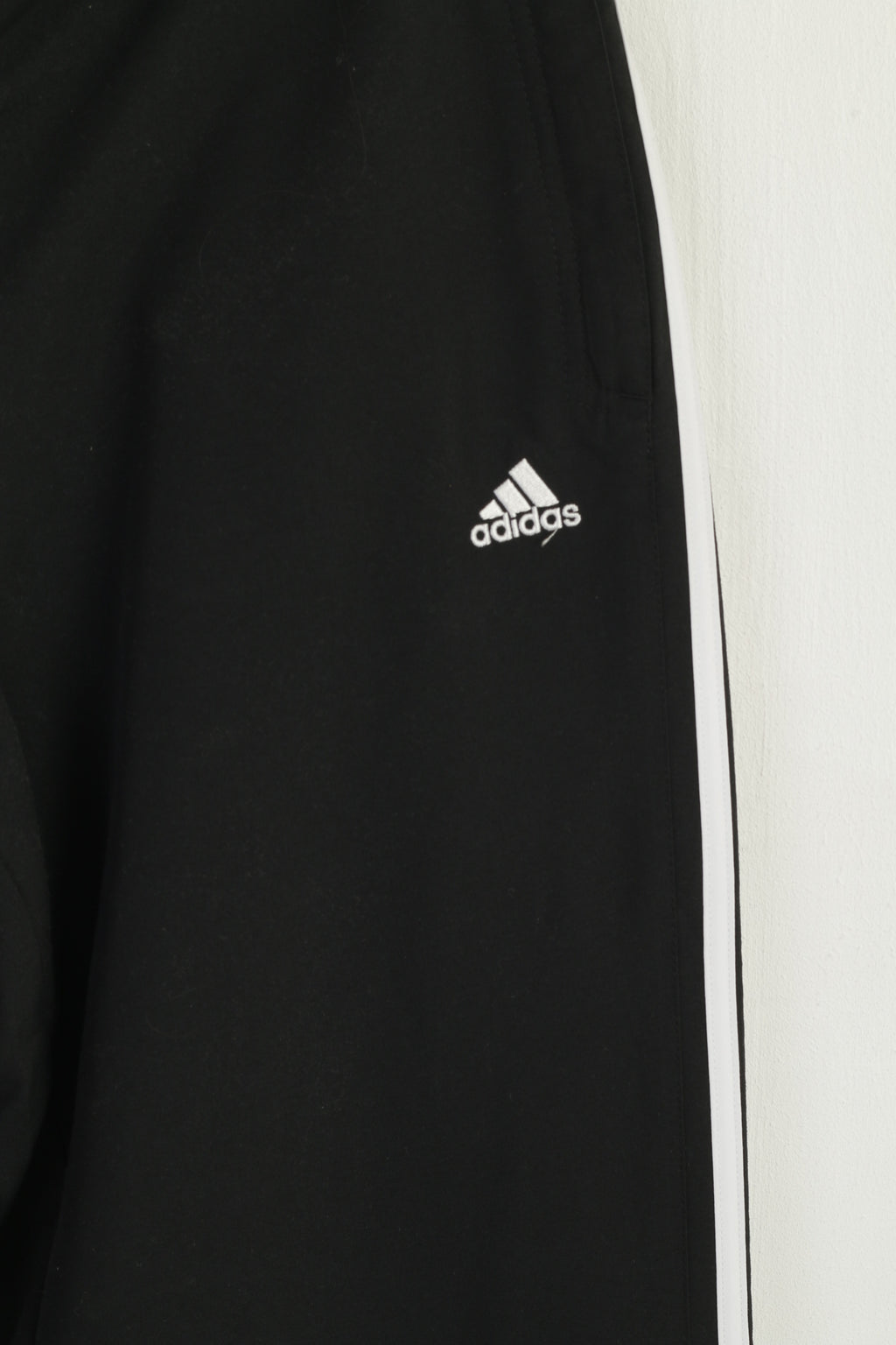 Adidas Women 12 M Sweatpants Black Vintage Sportswear Straight Run Pants