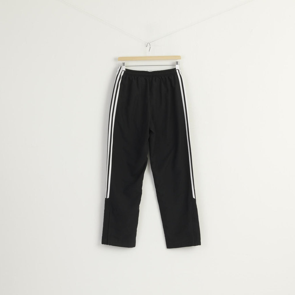 Adidas Women 12 M Sweatpants Black Vintage Sportswear Straight Run Pants