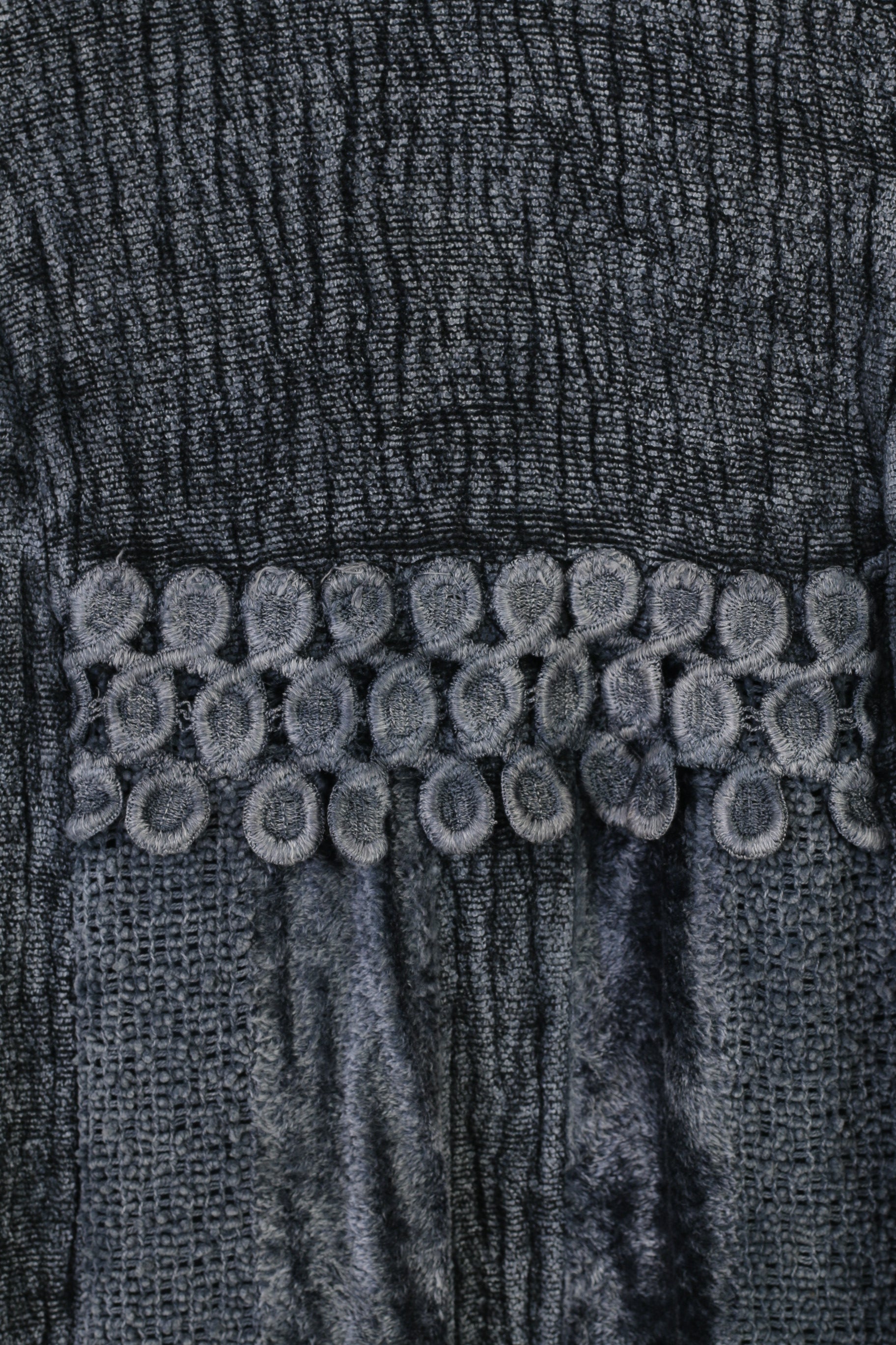 Tina Olsen Woman M Jacket Navy Viscosa Buttons Collar Flowers Shoulder Pads Made in Italy Top