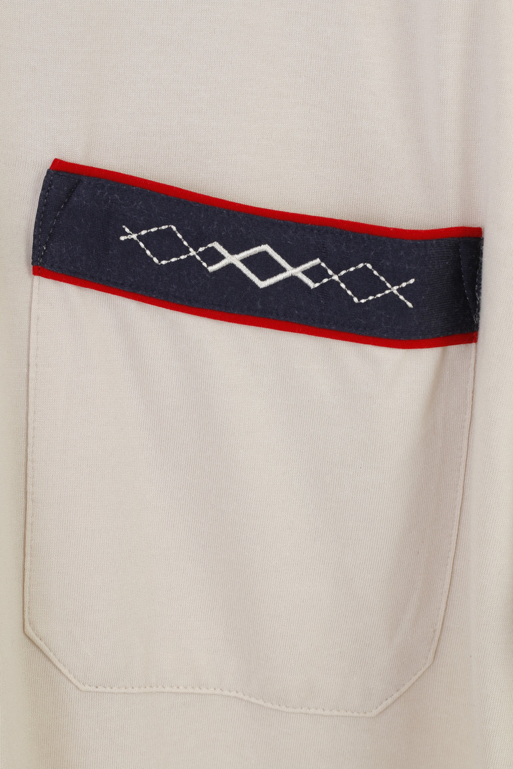 Gabicci Hommes 2XL Polo Col Crème Coton Manches Courtes Poche Haut