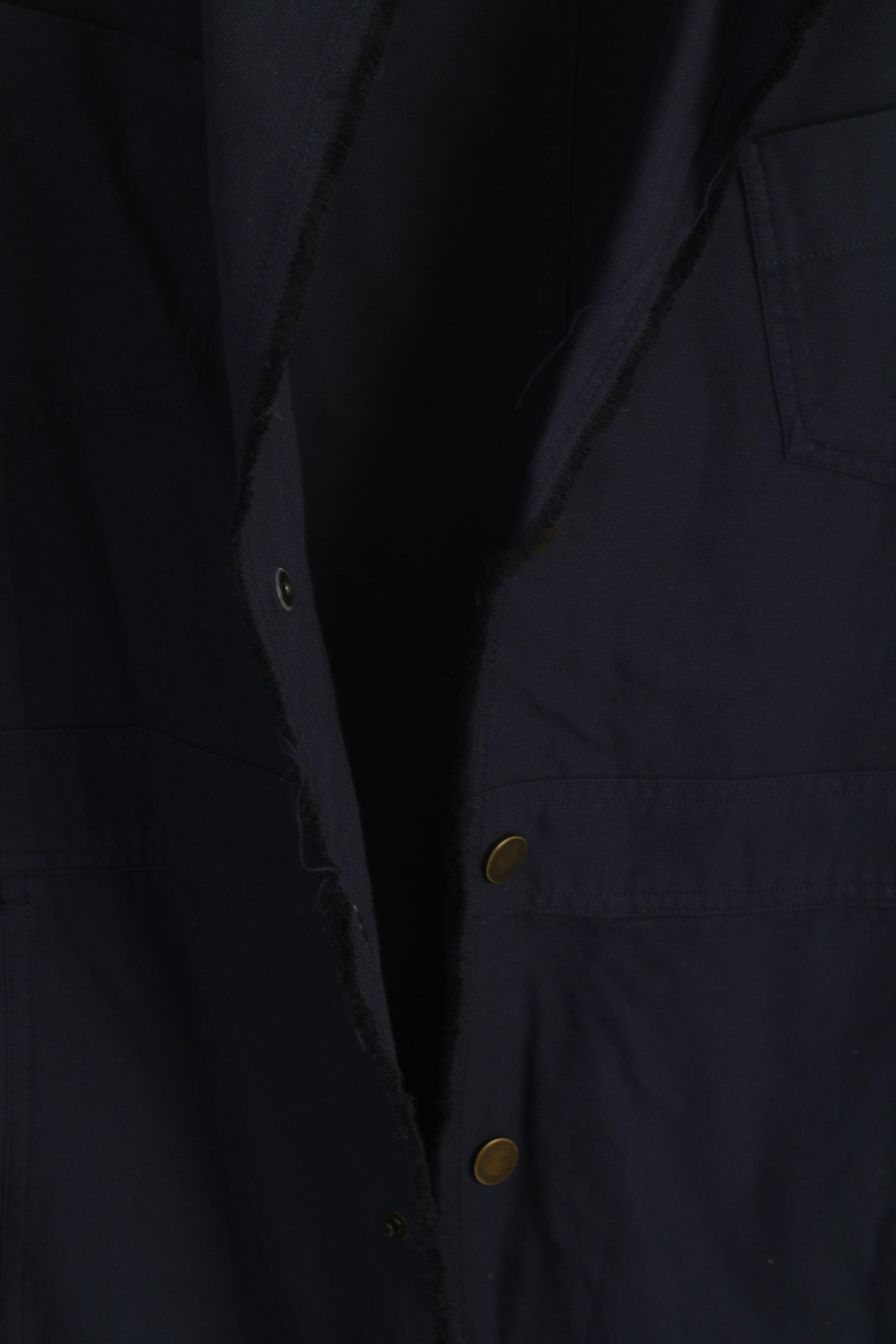 Pierre Cardin Paris Men 50 40 Blazer Navy Cotton Marine Snaps Casual Light Jacket