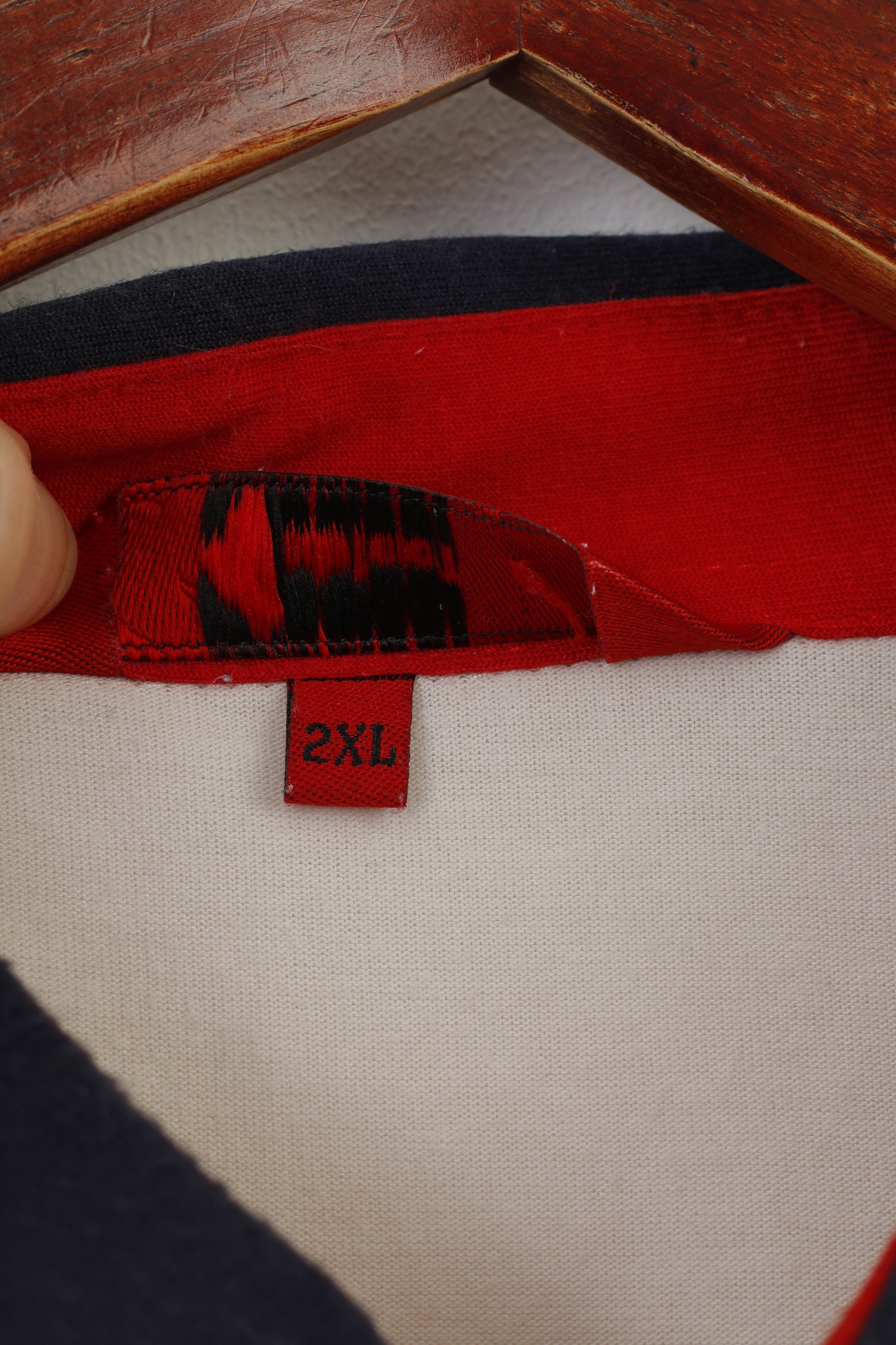 Gabicci Hommes 2XL Polo Col Crème Coton Manches Courtes Poche Haut