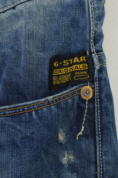 G-Star Raw Men 27 Trousers Jeans Blue Bottoms Originals Cotton Classic Pants