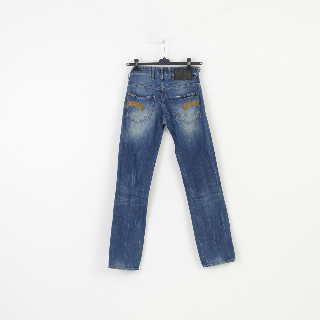 G-Star Raw Hommes 27 Pantalons Jeans Bleu Bas Originals Coton Pantalon Classique