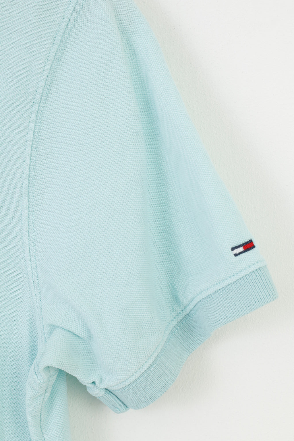 Tommy Hilfiger Men M Polo Shirt Blue Short Sleeve Cotton Collar Sport Top