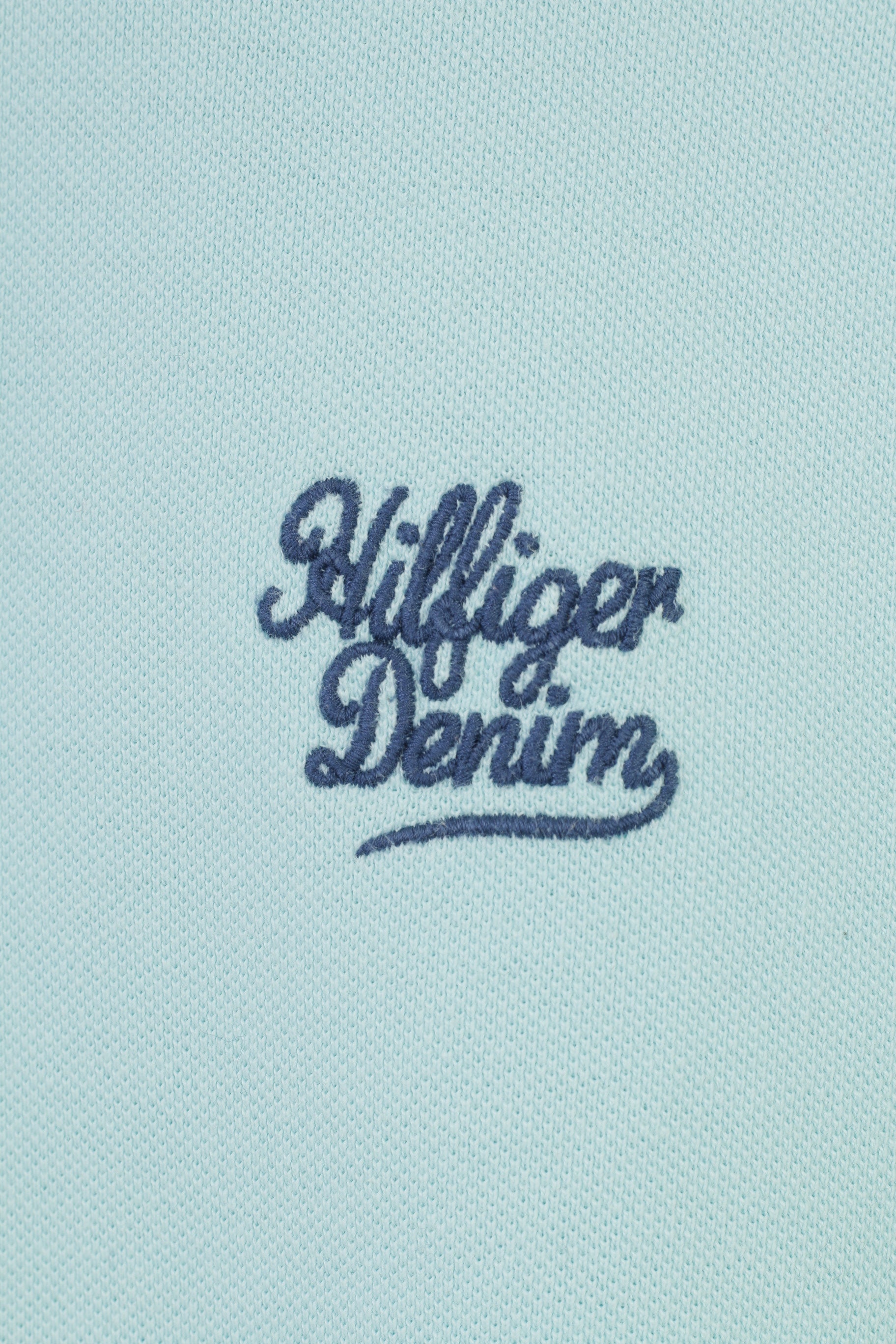 Tommy Hilfiger Men M Polo Shirt Blue Short Sleeve Cotton Collar Sport Top