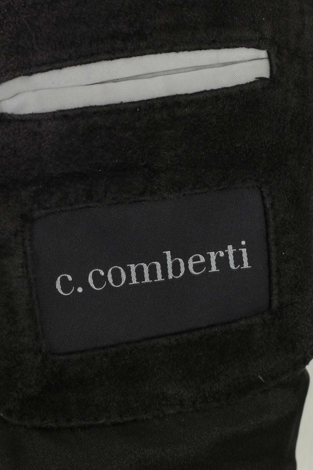 C.Comberti Men 58 XXL Leather Vest Black Vintage Western Bottoms Pockets Classic Top