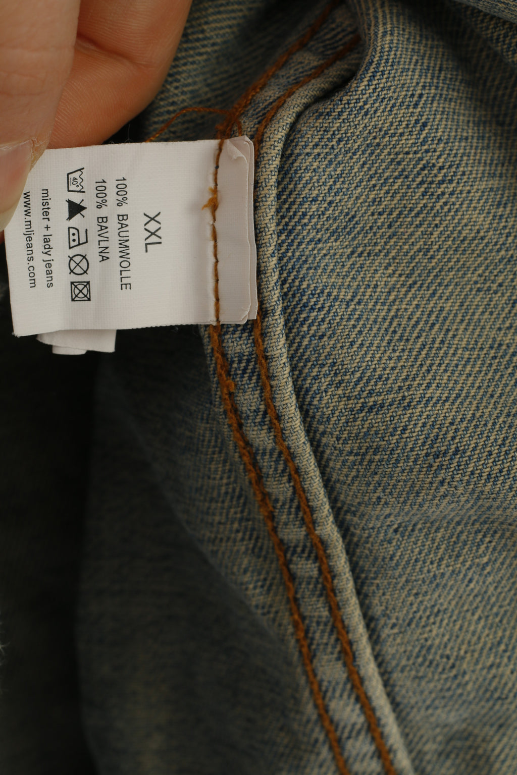 Savvy Men XXL Denim Jacket Blue Cotton Vintage Bottoms Classic Jeans Top