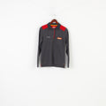 Norma Men S Polo Shirt Charcoal Cotton Long Sleeve Collar Sport Top