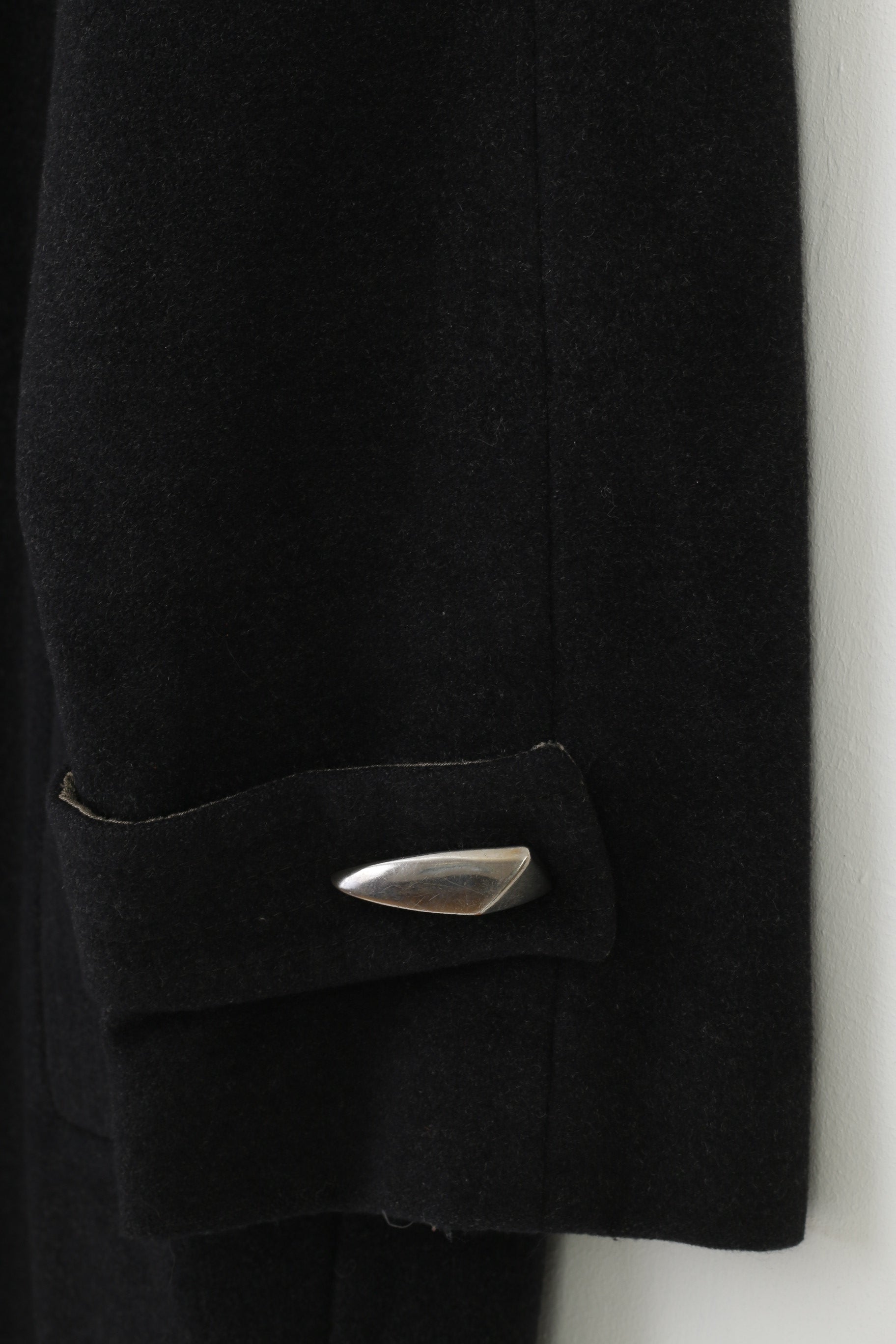 Petite M Mademoiselle Woman 12 S Coat Charcoal Vintage Petite Collar Shoulder Pads Top