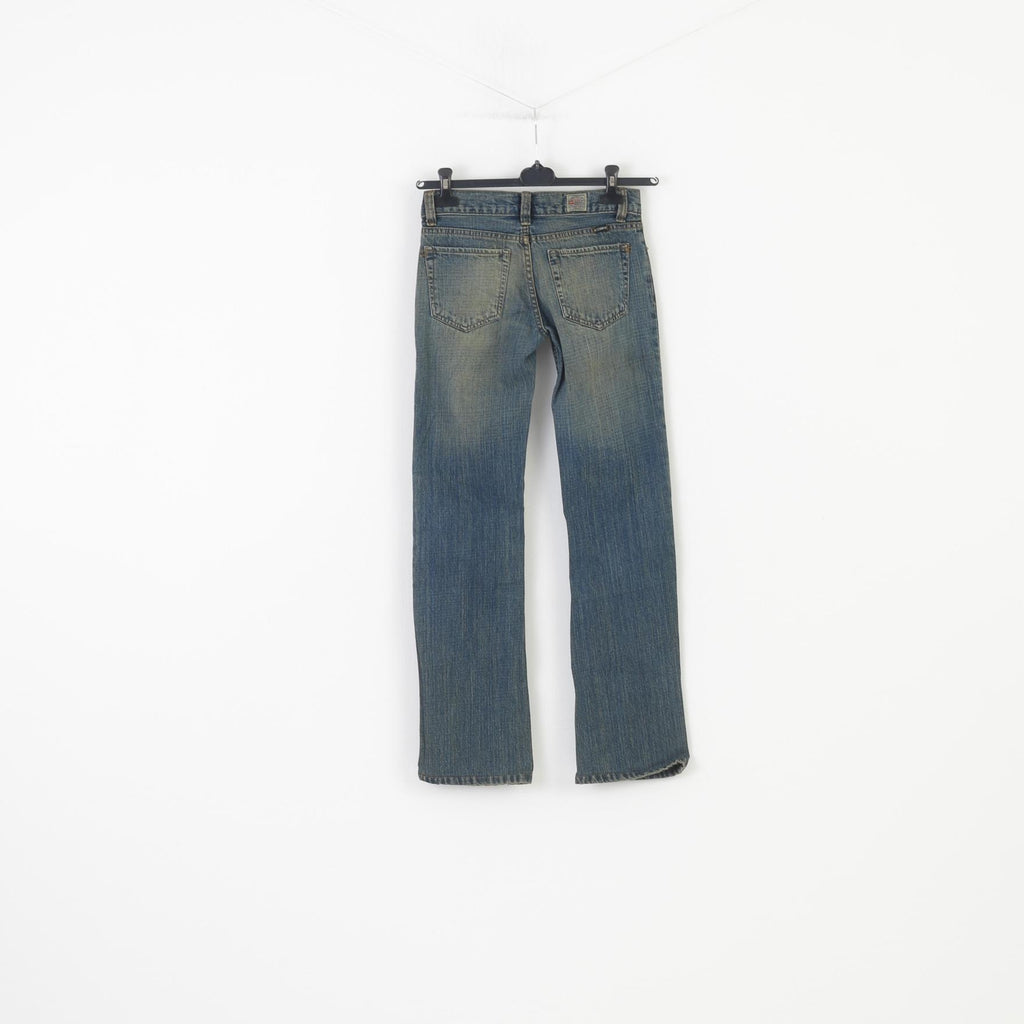 Diesel Men 26 Trousers Blue Jeans Cotton Washed Look Classic Vintage Pants