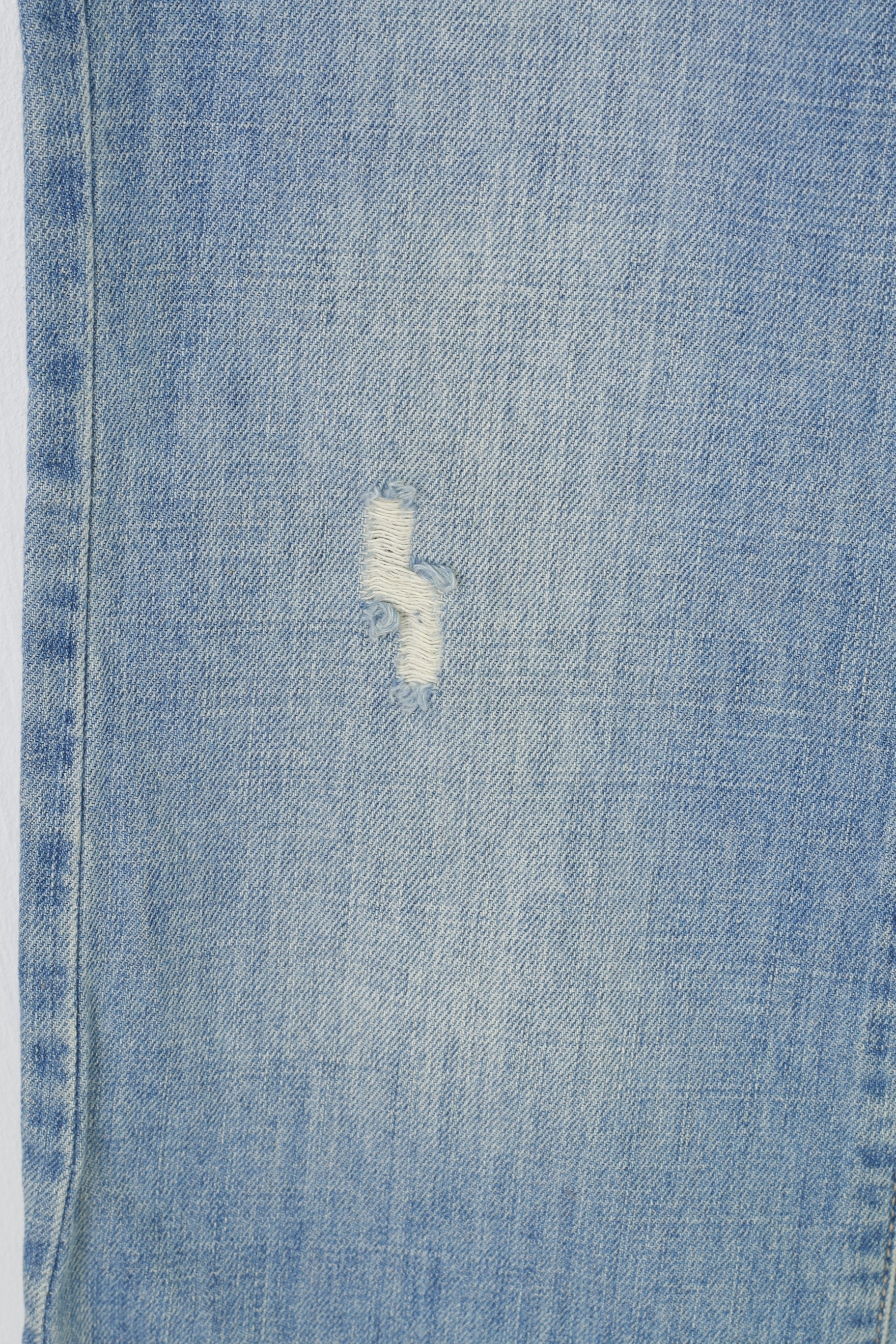 NEW Abercrombie  & Fitch Women 10 Trousers Jeans Blue Cotton Low Rise Wide Legs Pants