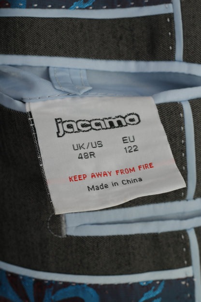 Jacamo Hommes 48 Blazer Gris Veste Classique Élégante