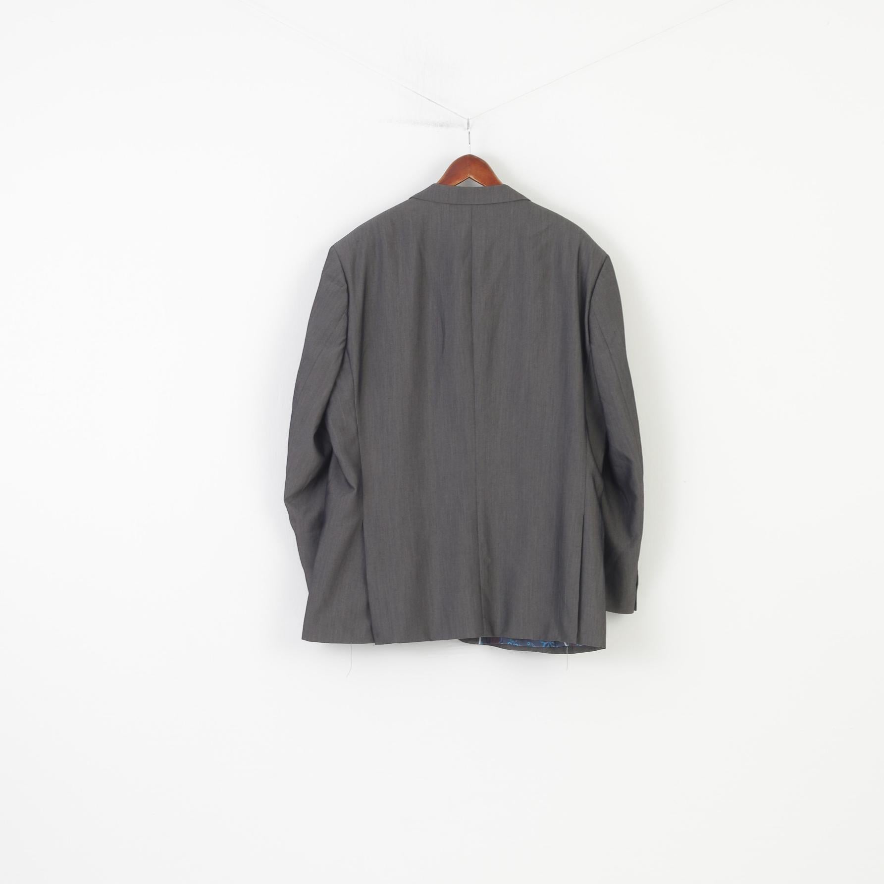 Jacamo Hommes 48 Blazer Gris Veste Classique Élégante