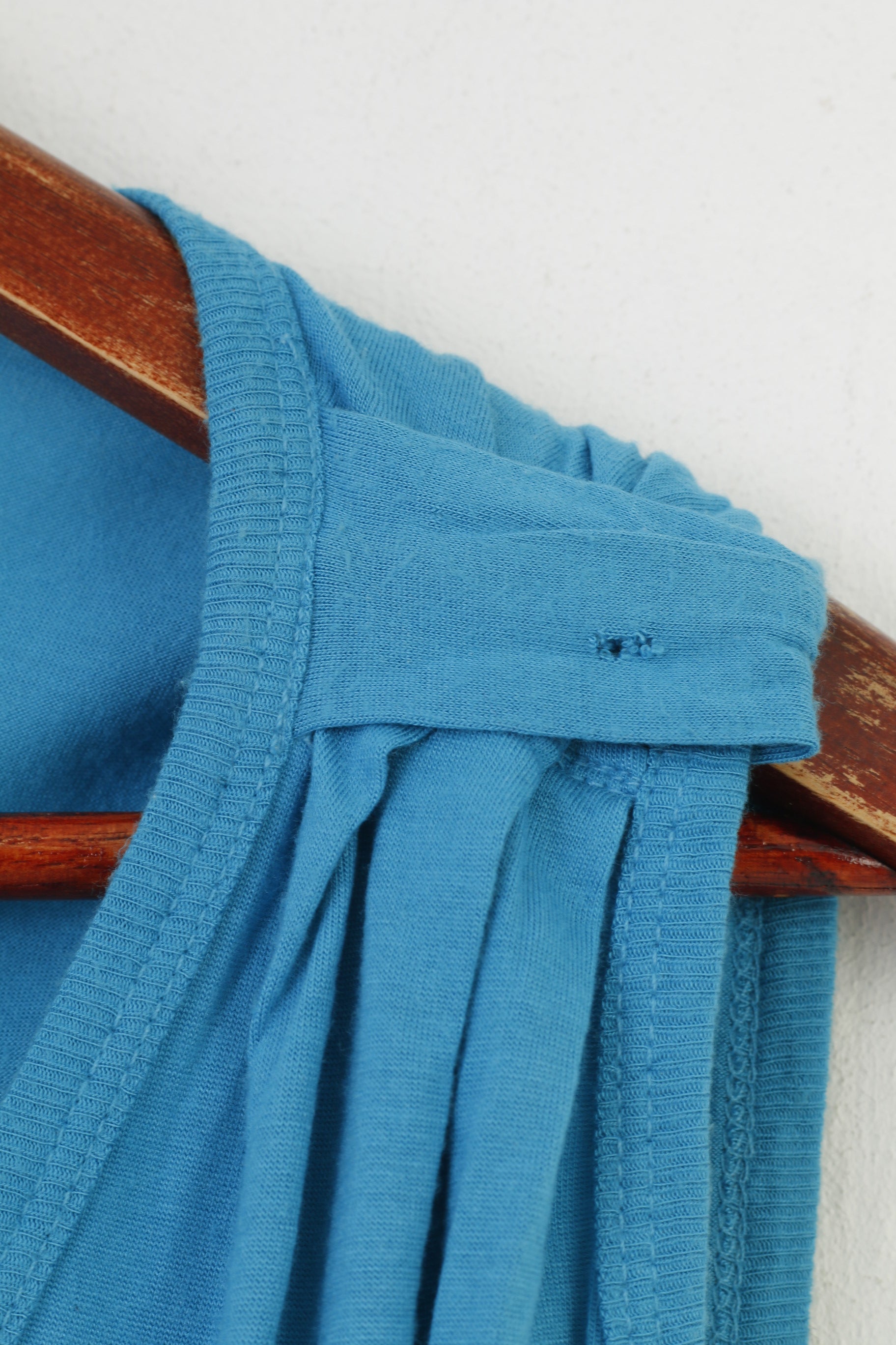 Camicia Diesel Donna M Top Smanicato Blu in Modal Stretch con Scollo a V