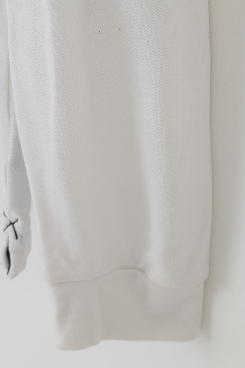 Schoffel Men L Polo Shirt White Collar Cotton Long Sleeve Since 1804 Top