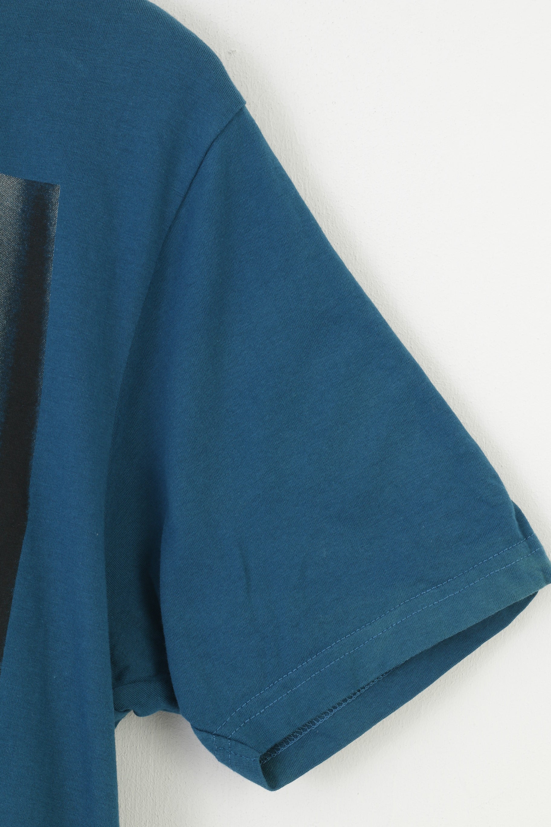 T-shirt da uomo Scam L. Top girocollo sportivo in cotone con grafica a maniche corte blu scuro