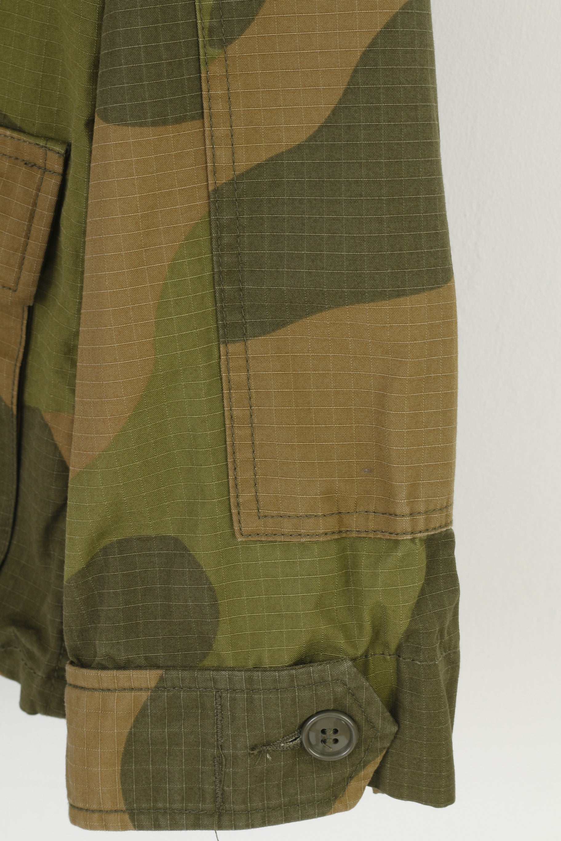 Cato Ringstad Men 42/44 Jacket Moro Green Bottoms Collar Army Norway Military Pockets Top