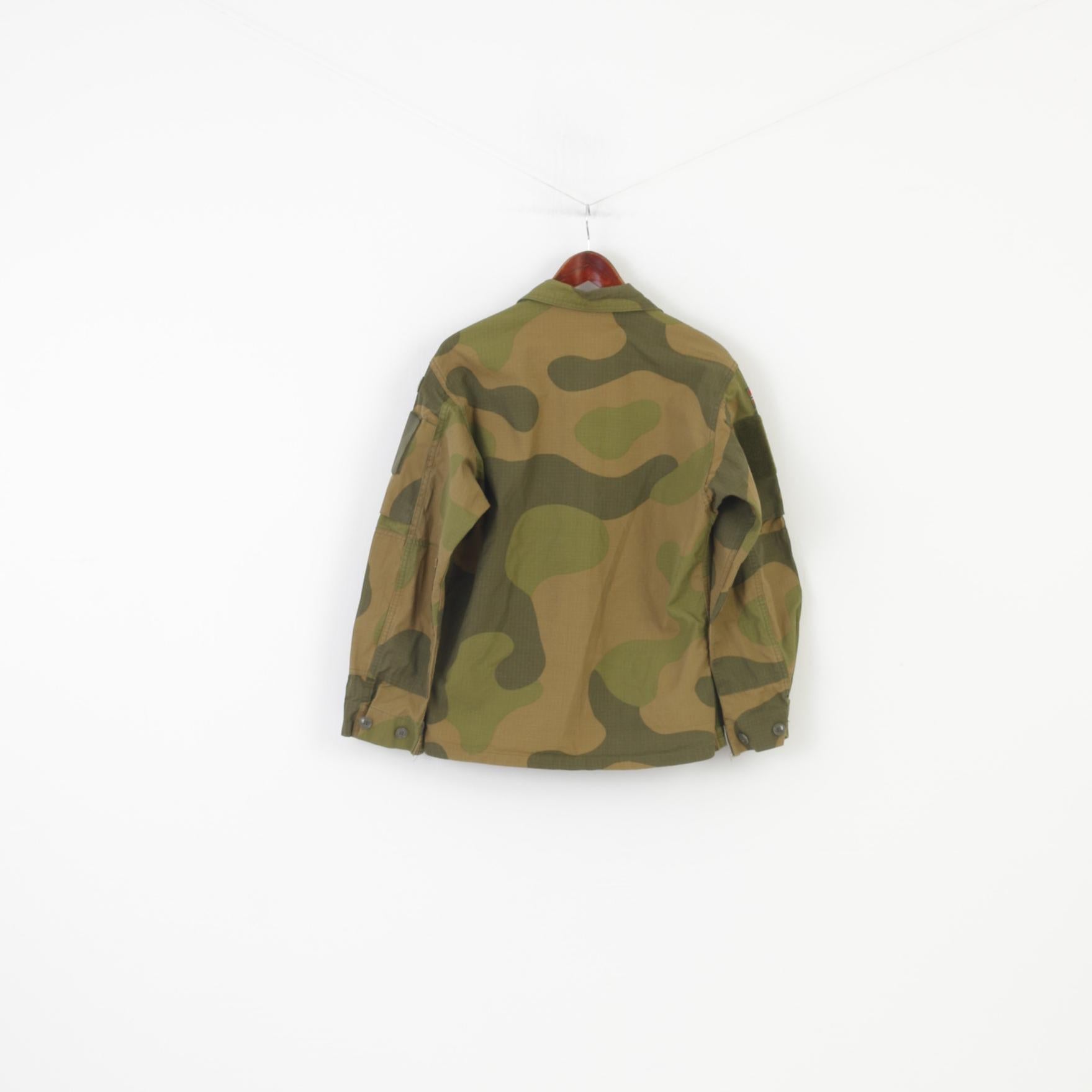 Cato Ringstad Men 42/44 Jacket Moro Green Bottoms Collar Army Norway Military Pockets Top