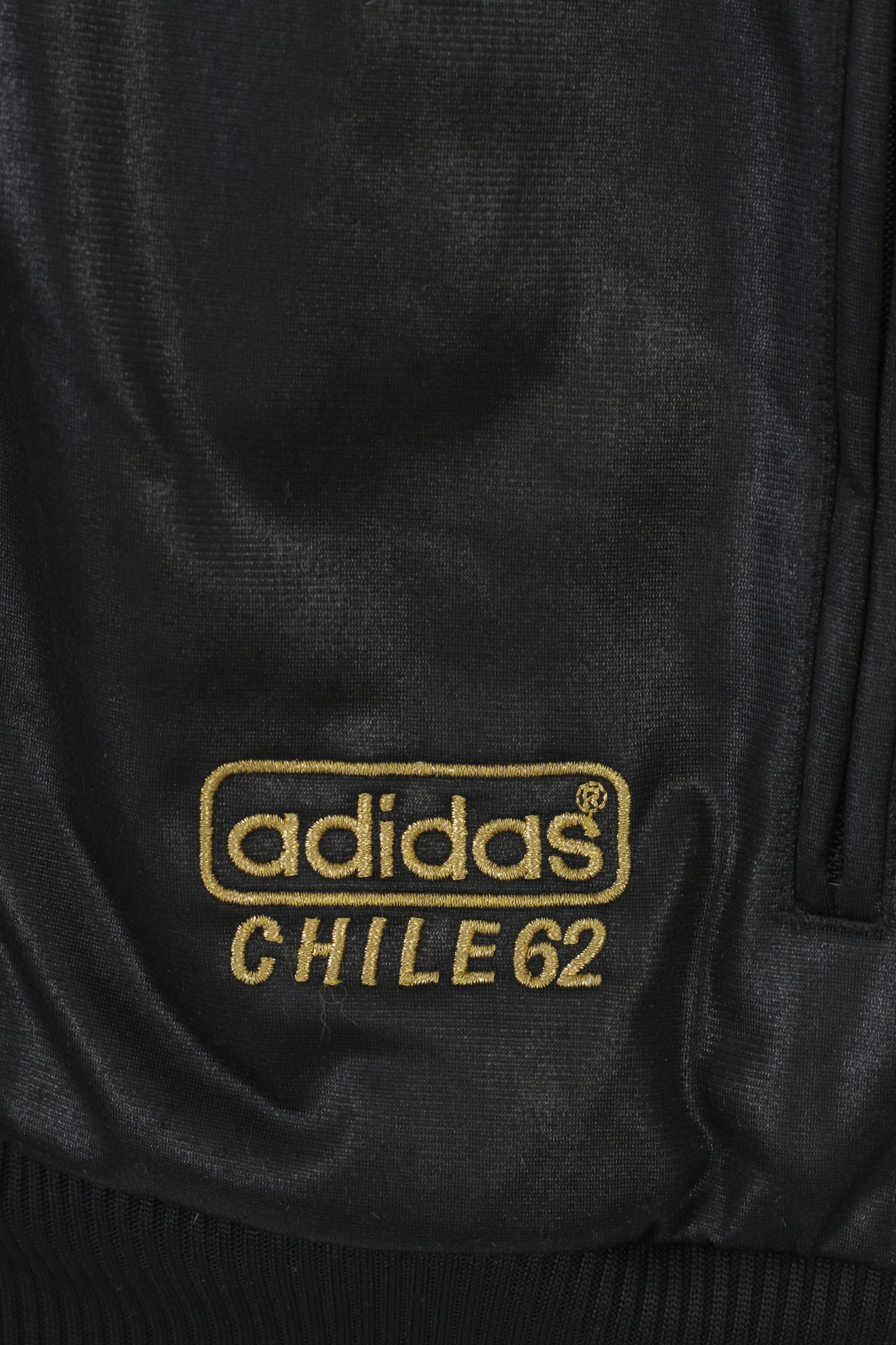 Adidas Hommes S Gilet Noir Shine Capuche Rembourré Fermeture Éclair Complète Vintage Polyester Haut