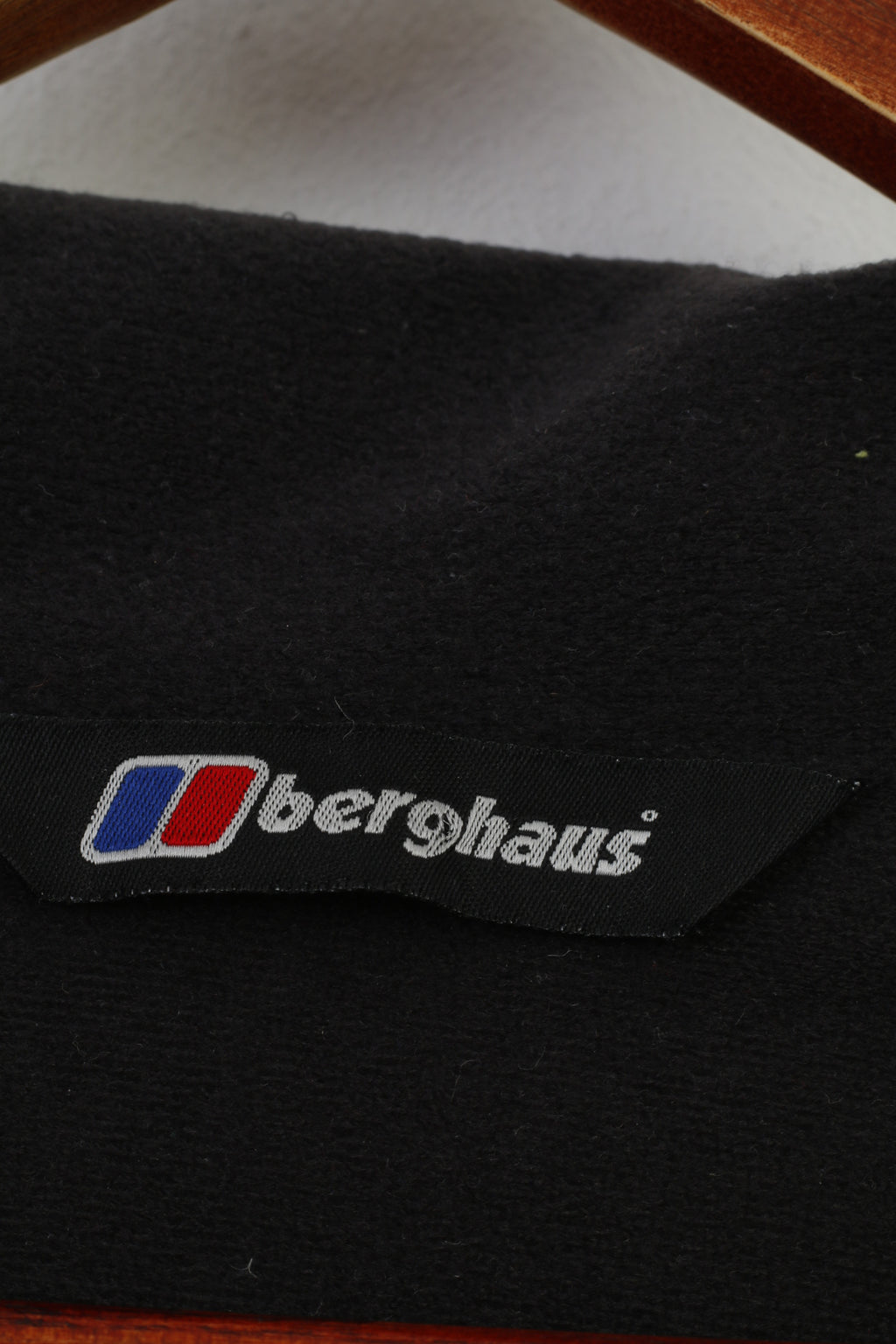 Berghaus Homme L Veste Zip Neck Gris Nylon Polaire Col Intérieur Sport Vintage Top