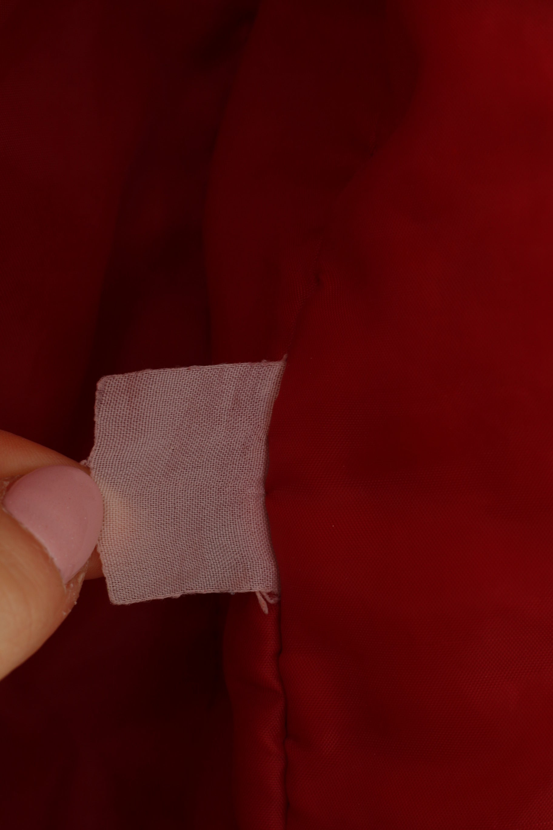 Cappuccini Femme 36 M Veste Rouge Fermeture Éclair Complète Capuche Poches Rembourrées Haut Vintage