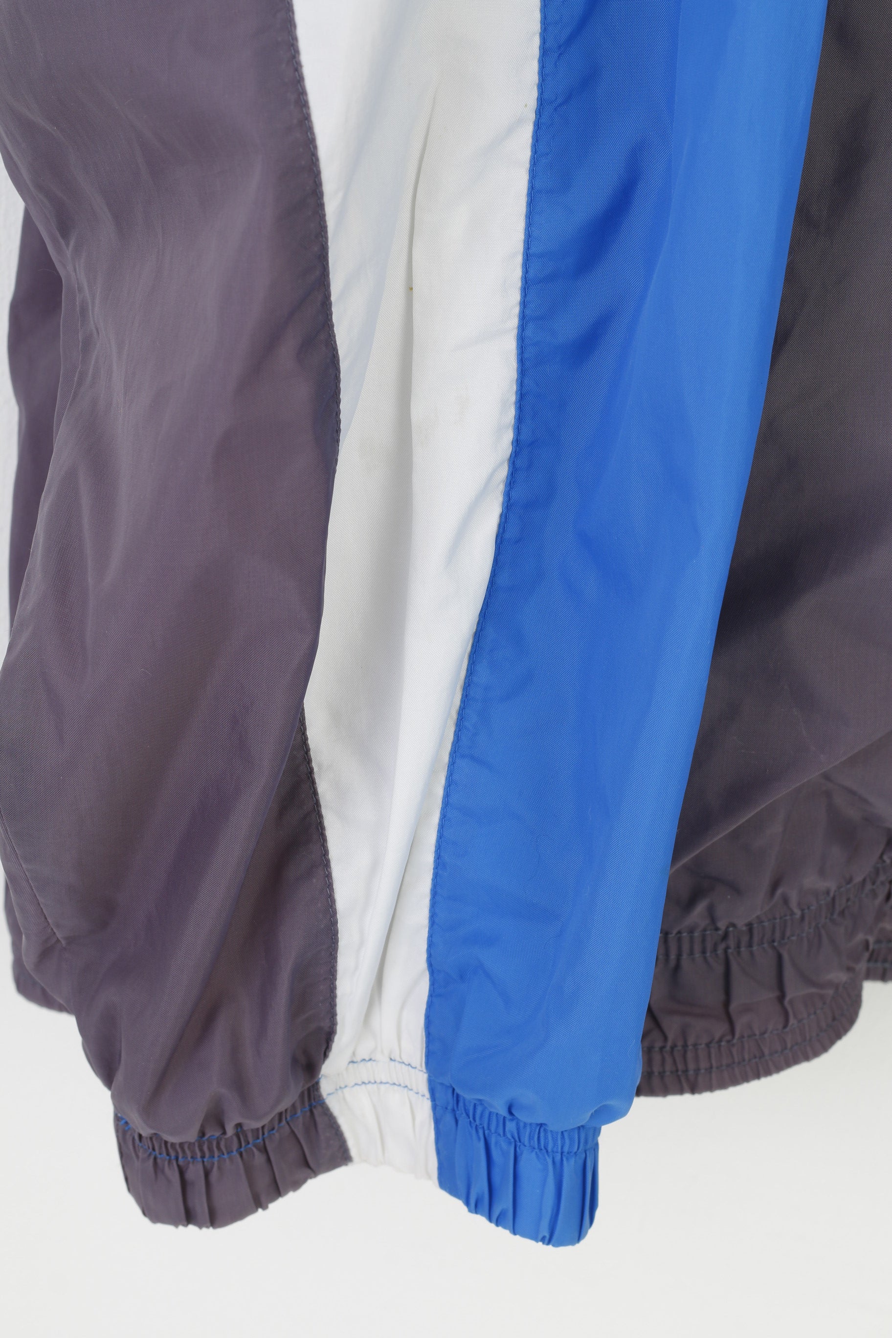 Nike Giacca da uomo XXL Blu Vintage anni '90 con cerniera intera Sportswear Oldschool Bomber Top