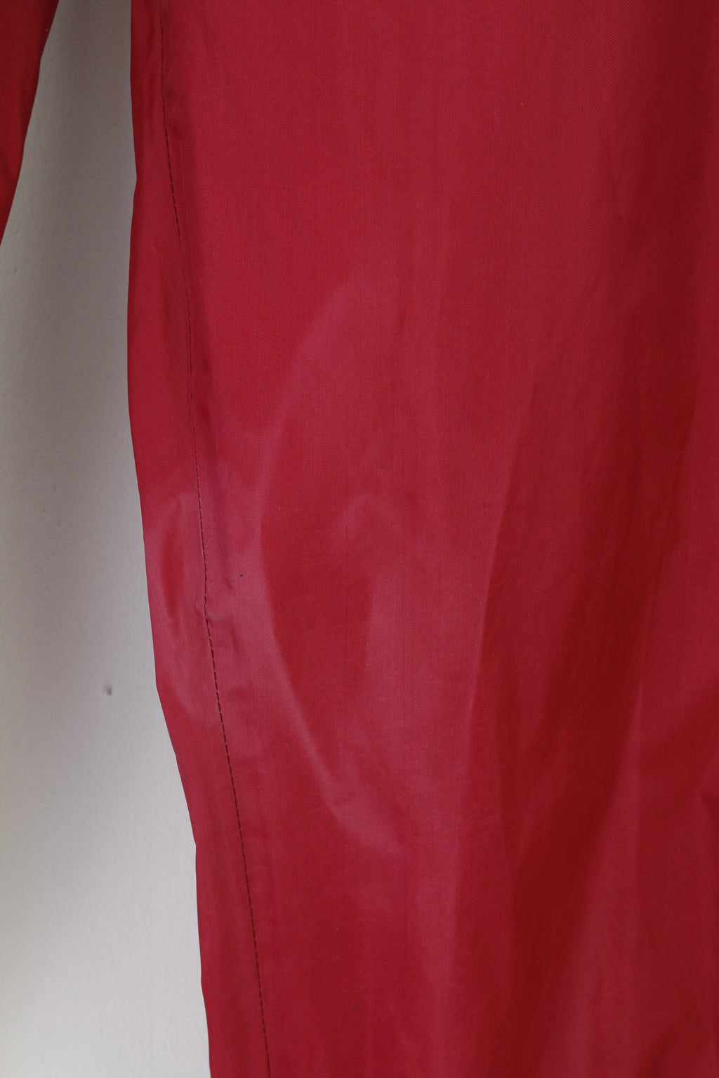 Shamp Men L Trousers Burgundy Polyamid Zippered Legs Sport Elastic Waistband Vintage