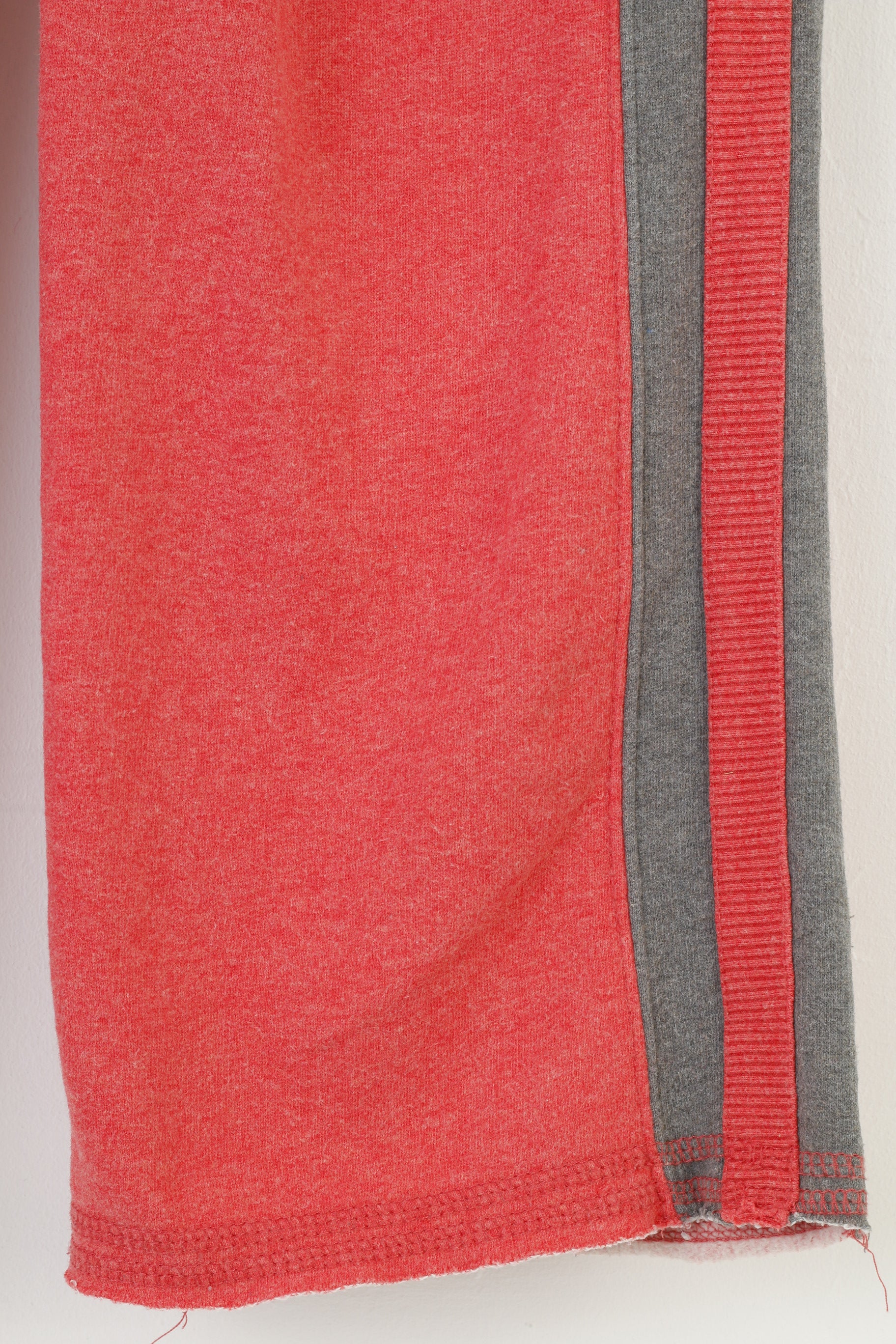 SuperDry Men XS Sweatpants Vintage Hockey Jogger Red Cotton Wide Legs Elastic Waistband Trousers