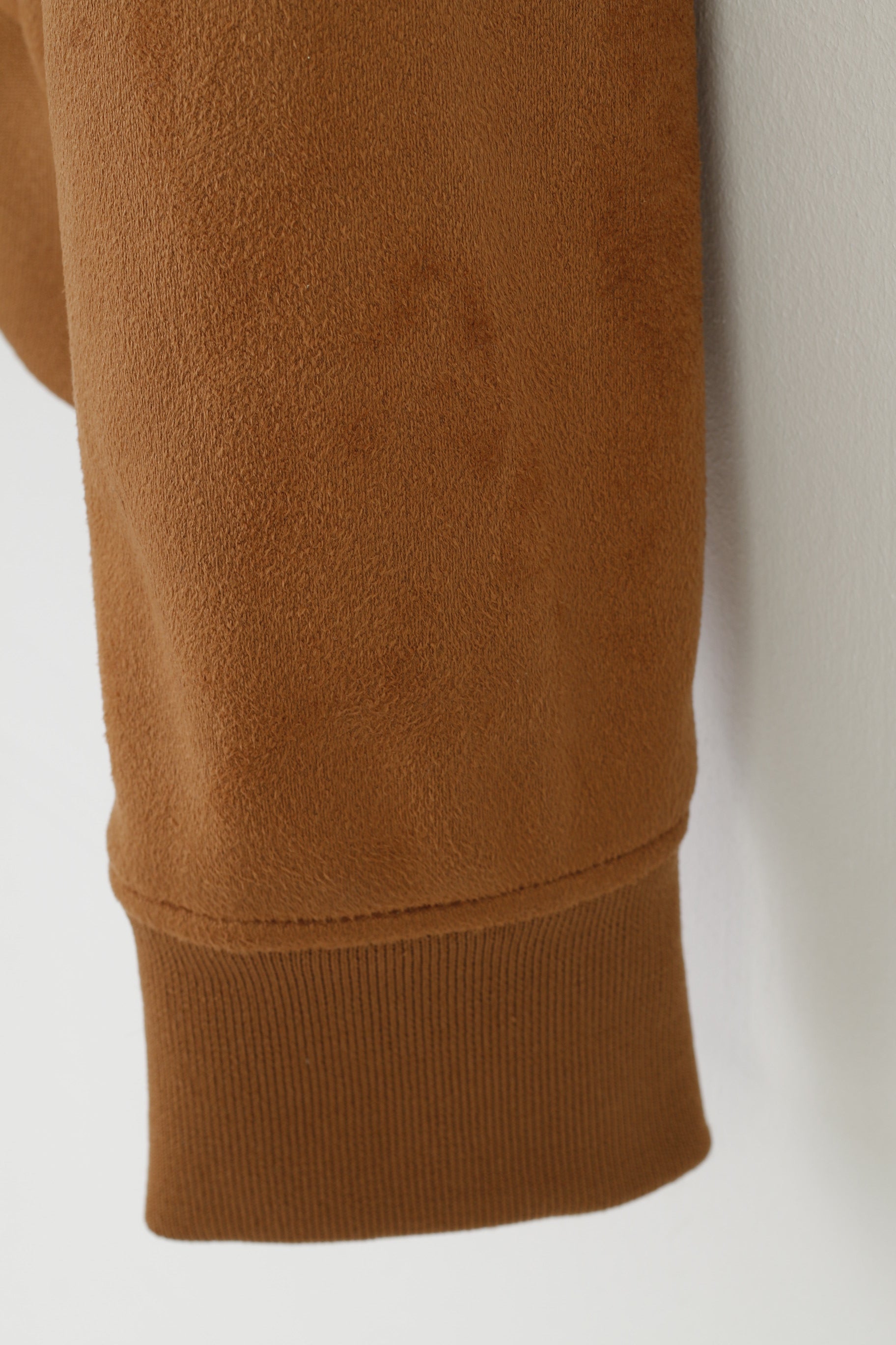 Guy Laroche Woman M Jacket Brown Full Zipper Collar Polyester Soft Poc