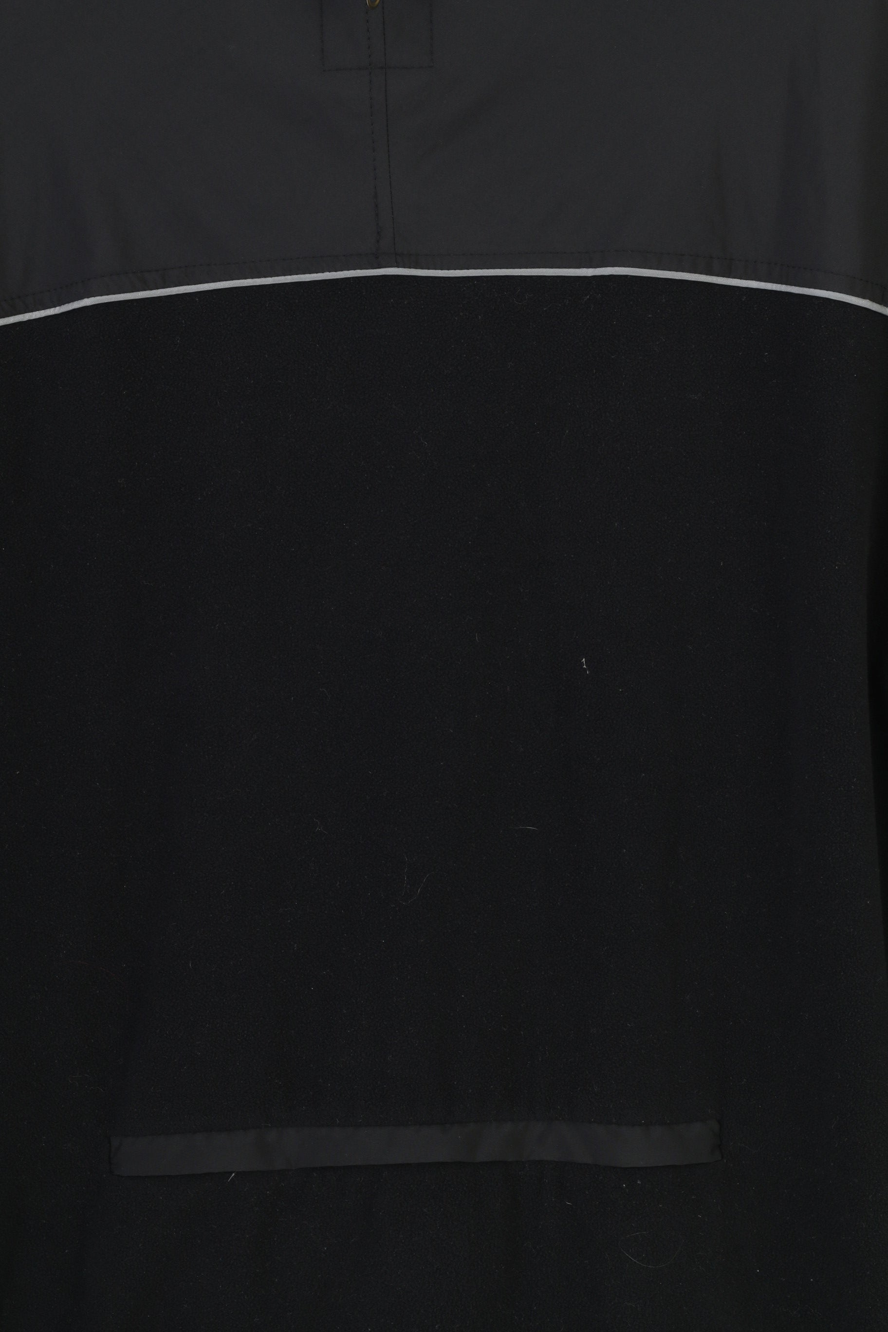 Jack Wolfskin Men XL Jacket Black Full Zipper Collar Back Fleece Vintage Sport Top