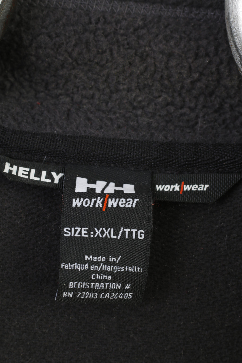Helly Hansen Men XXL Fleece Grey Full Zipper Work Wear Pockets Soft Jacket Top