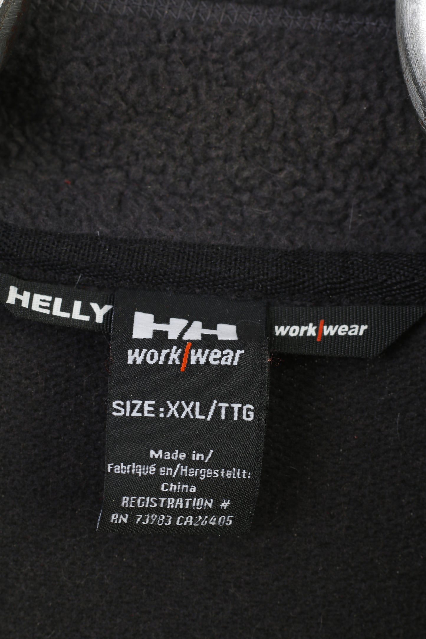 Helly Hansen Uomo XXL Pile Grigio Cerniera completa Abbigliamento da lavoro Tasche Giacca morbida