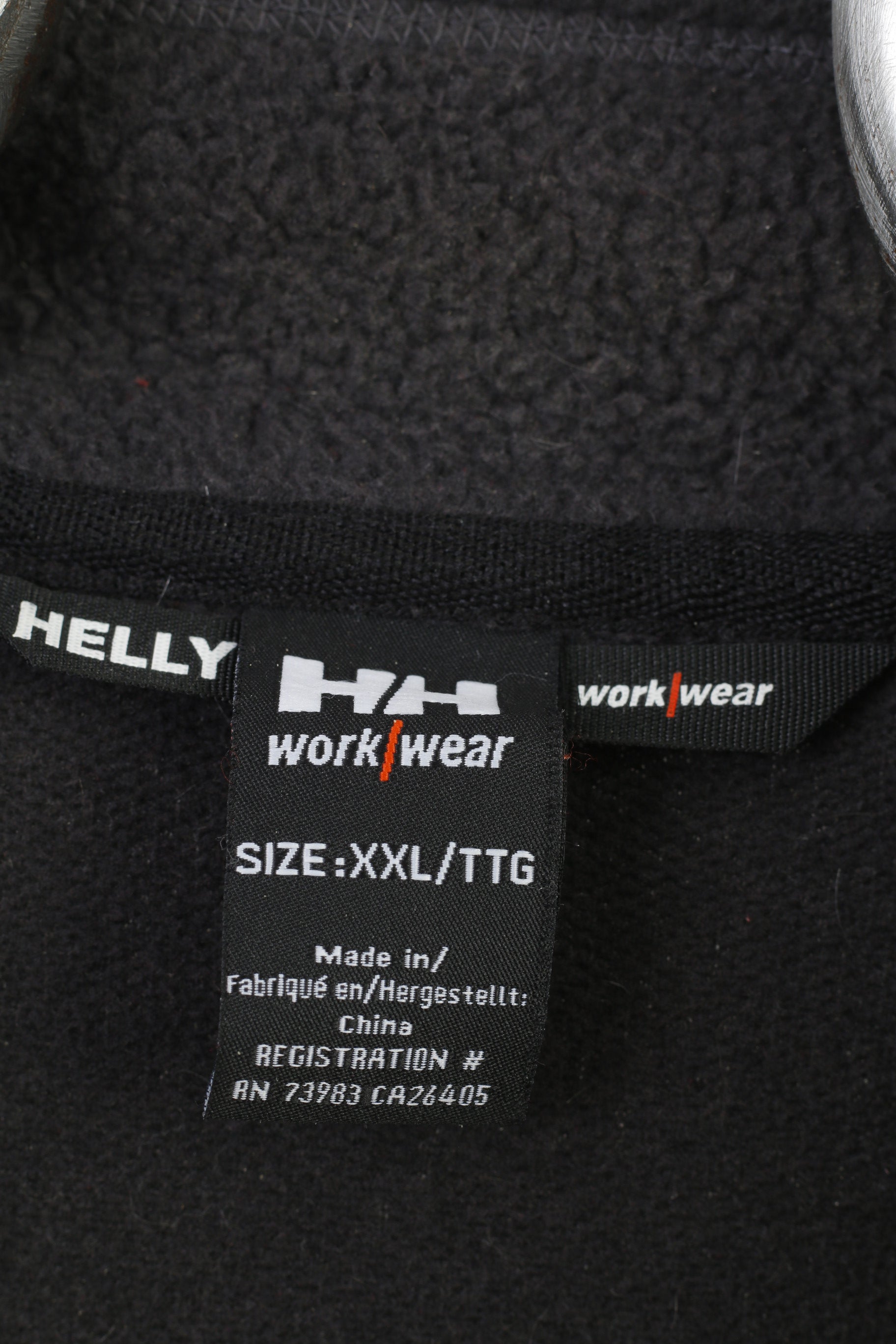 Helly Hansen Men XXL Fleece Grey Full Zipper Work Wear Pockets Soft Jacket Top
