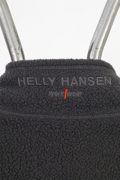 Helly Hansen Uomo XXL Pile Grigio Cerniera completa Abbigliamento da lavoro Tasche Giacca morbida