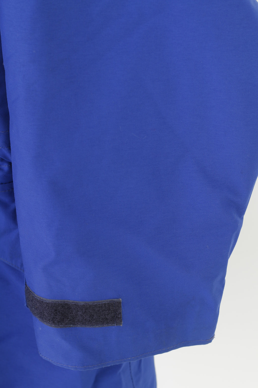 Gore Men L Jacket Gore Tex Navy Full Zipper Hood Waterproof Padded Outwear Top