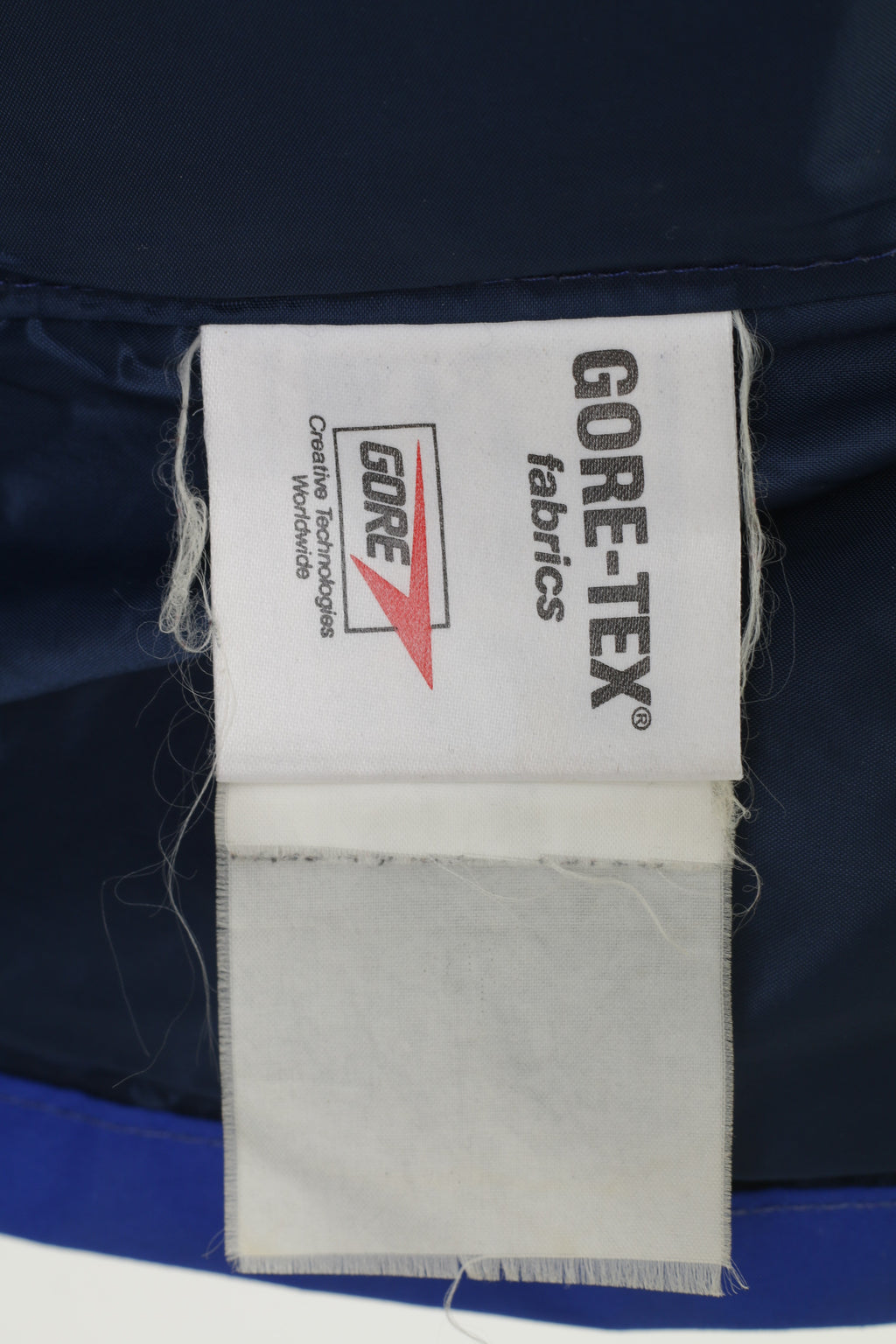 Gore Men L Jacket Gore Tex Navy Full Zipper Hood Waterproof Padded Outwear Top