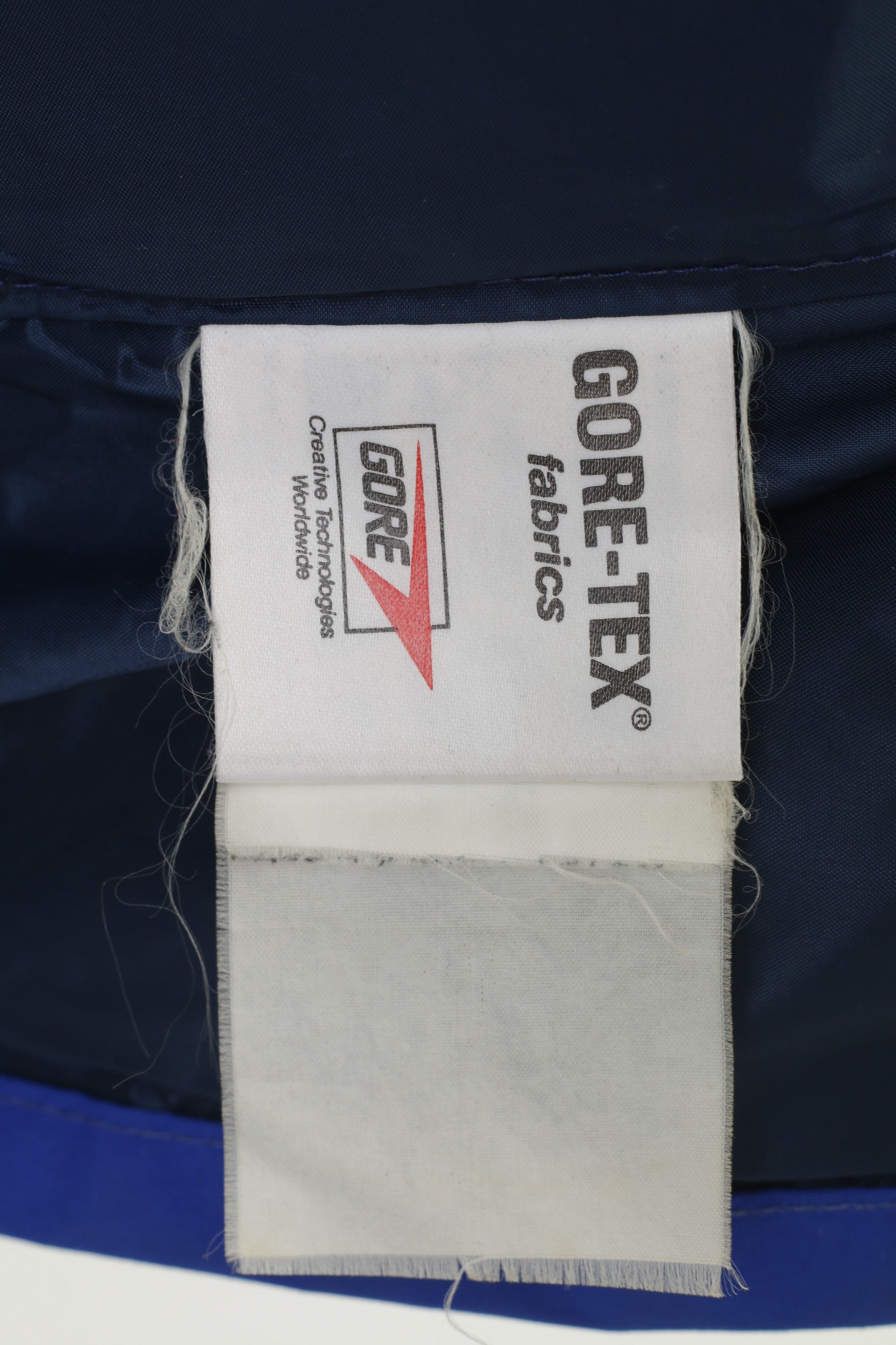Gore Men L Jacket Gore Tex Navy Full Zipper Hood Waterproof Padded Outwear Top