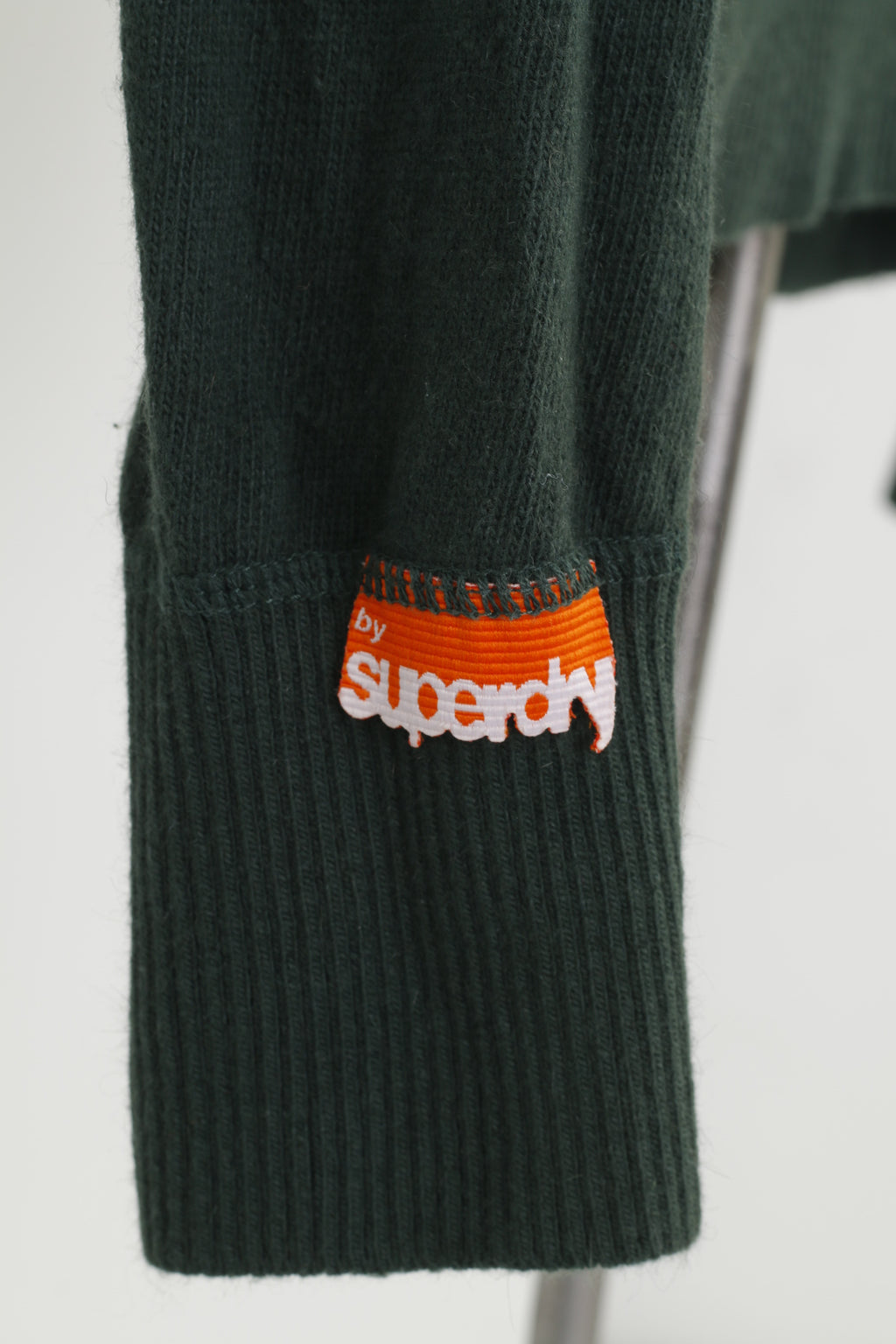 Superdry Homme M Jumper Vert Classique Crew Neck Original Logo Pull Top