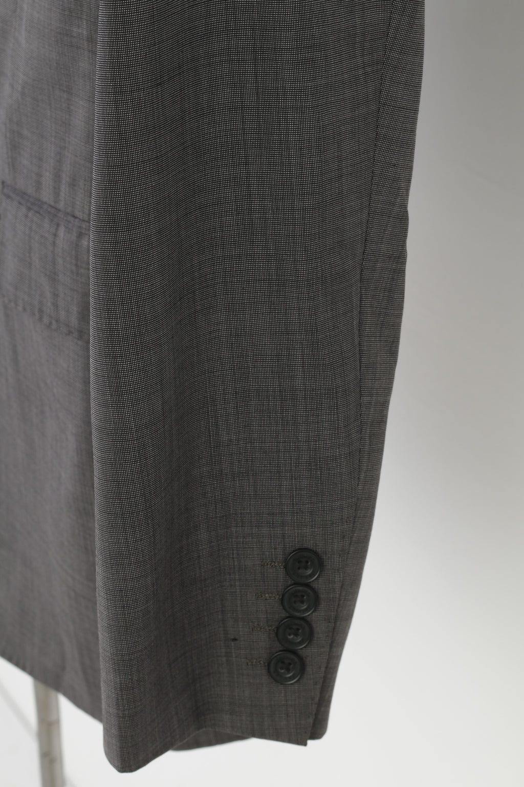 Jaeger Uomo 40 Giacca in lana con petto color carbone Mayfair Fondo elegante con spalline