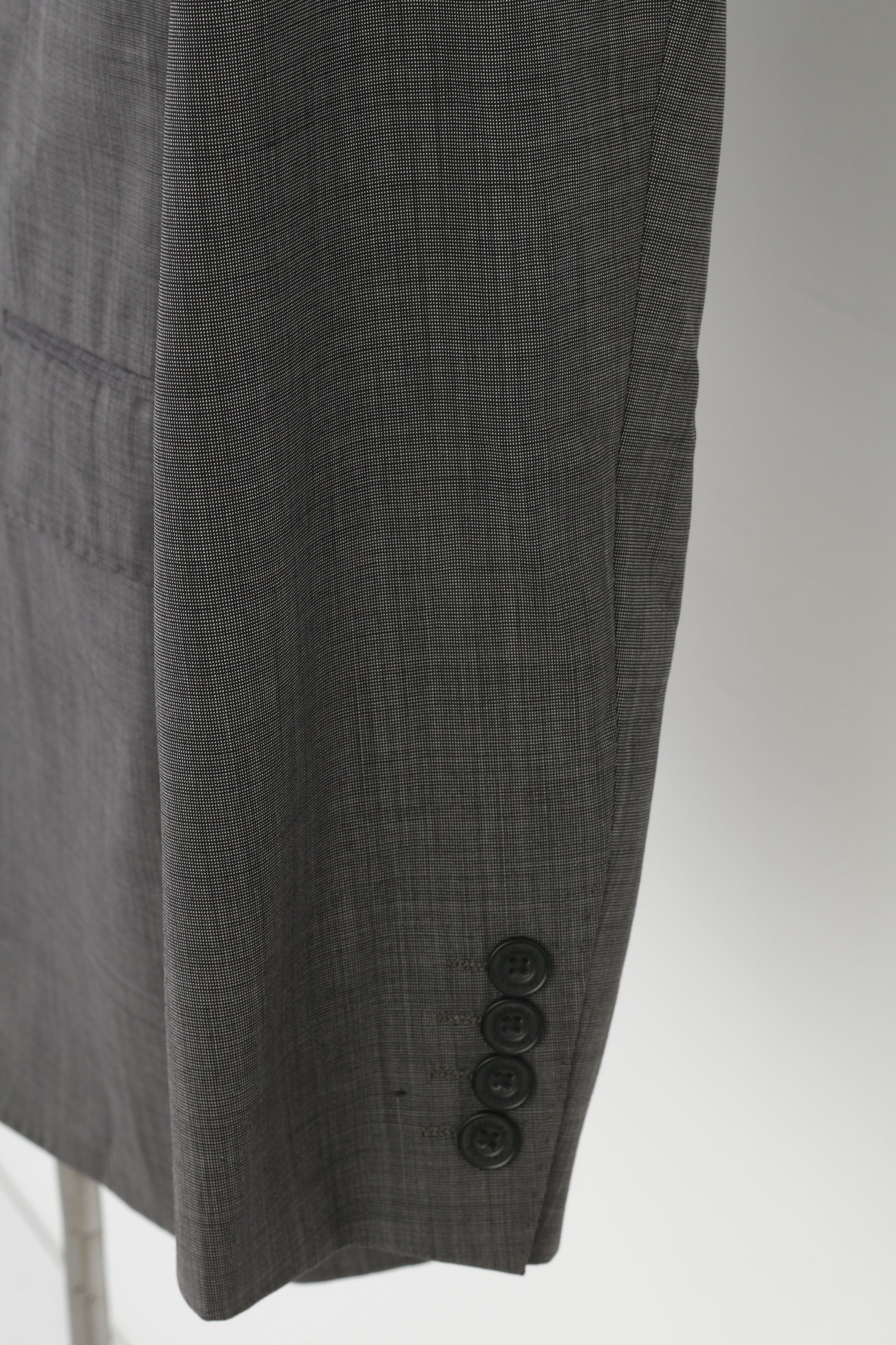 Jaeger Uomo 40 Giacca in lana con petto color carbone Mayfair Fondo elegante con spalline