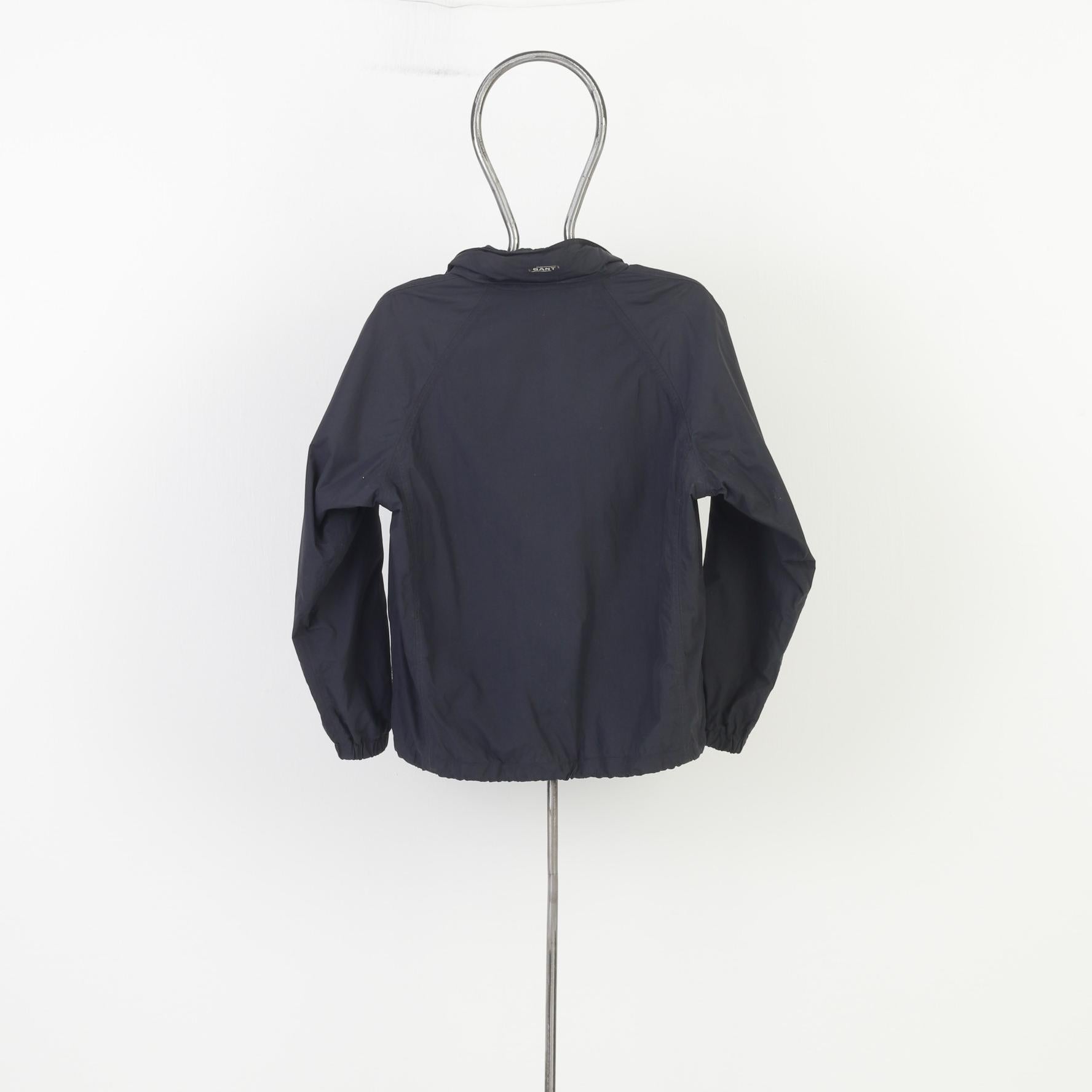 Gant Men M Jacket Nylon Navy Full Zipper Retractable Hood Since 1949 Made in Portugal  Top