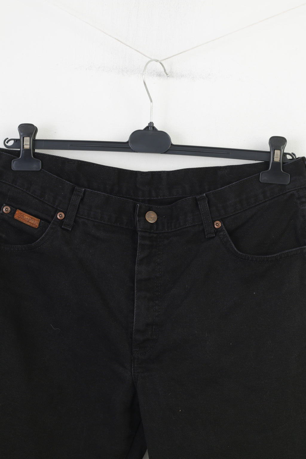 Wrangler Men 35 Trousers Jeans Black Vintage Classic Western Pants