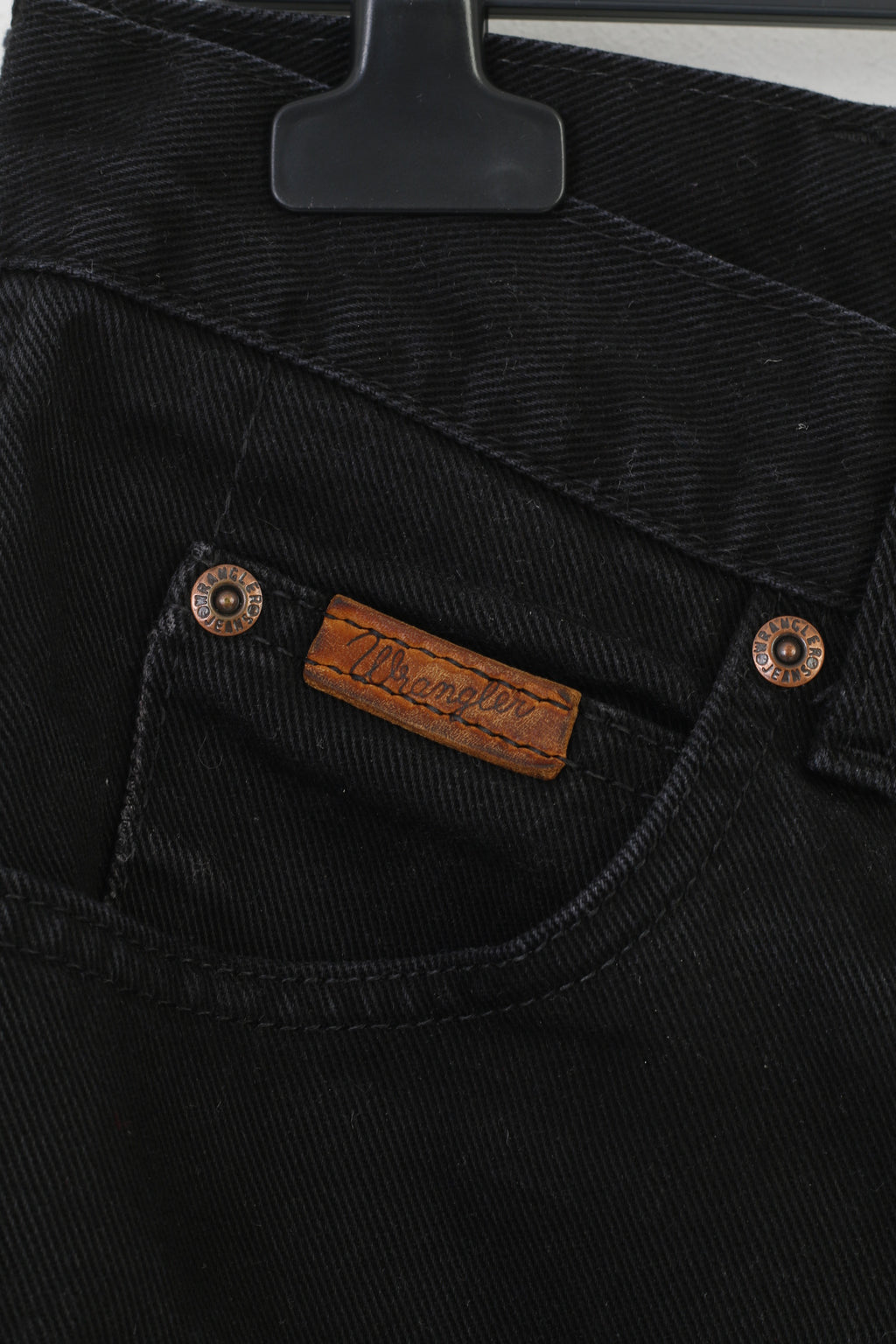 Wrangler Men 35 Trousers Jeans Black Vintage Classic Western Pants