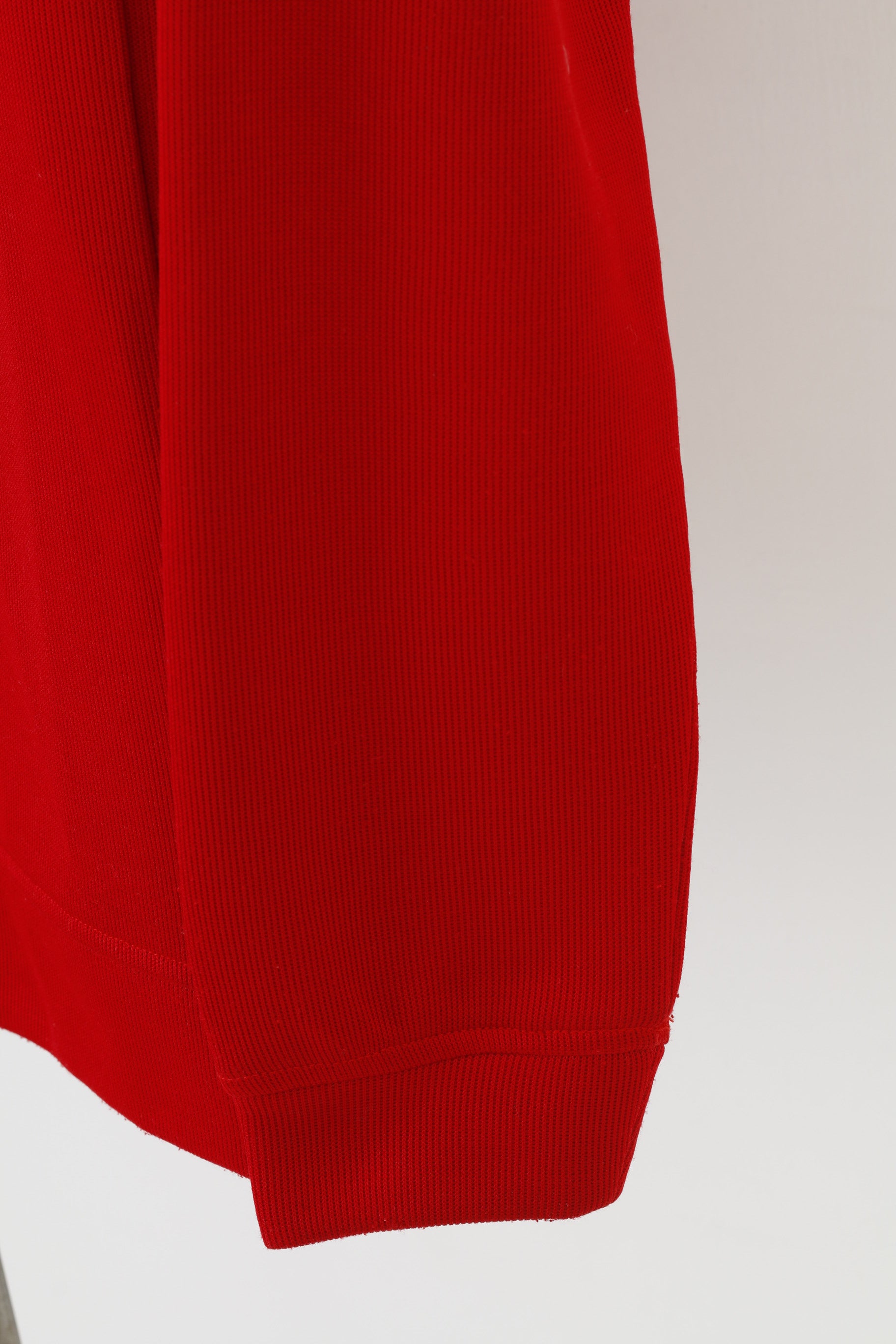 Adidas Men S Longsleeve Red Zip Neck Vintage Sport 3 Stripes Top
