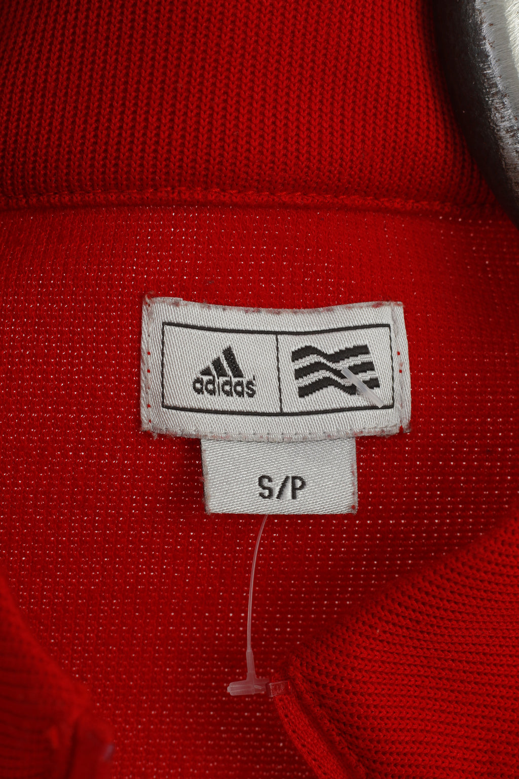 Adidas Men S Longsleeve Red Zip Neck Vintage Sport 3 Stripes Top