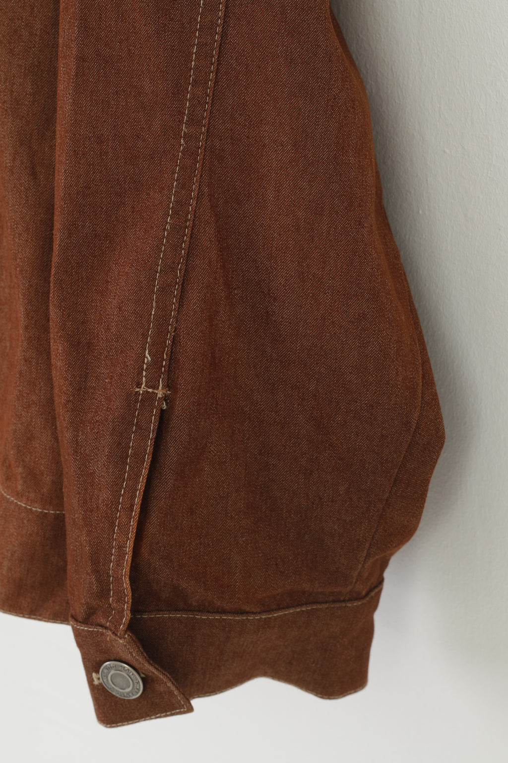 Vintage Woman 20 XL Jacket Denim Bottoms Brown Cotton Top