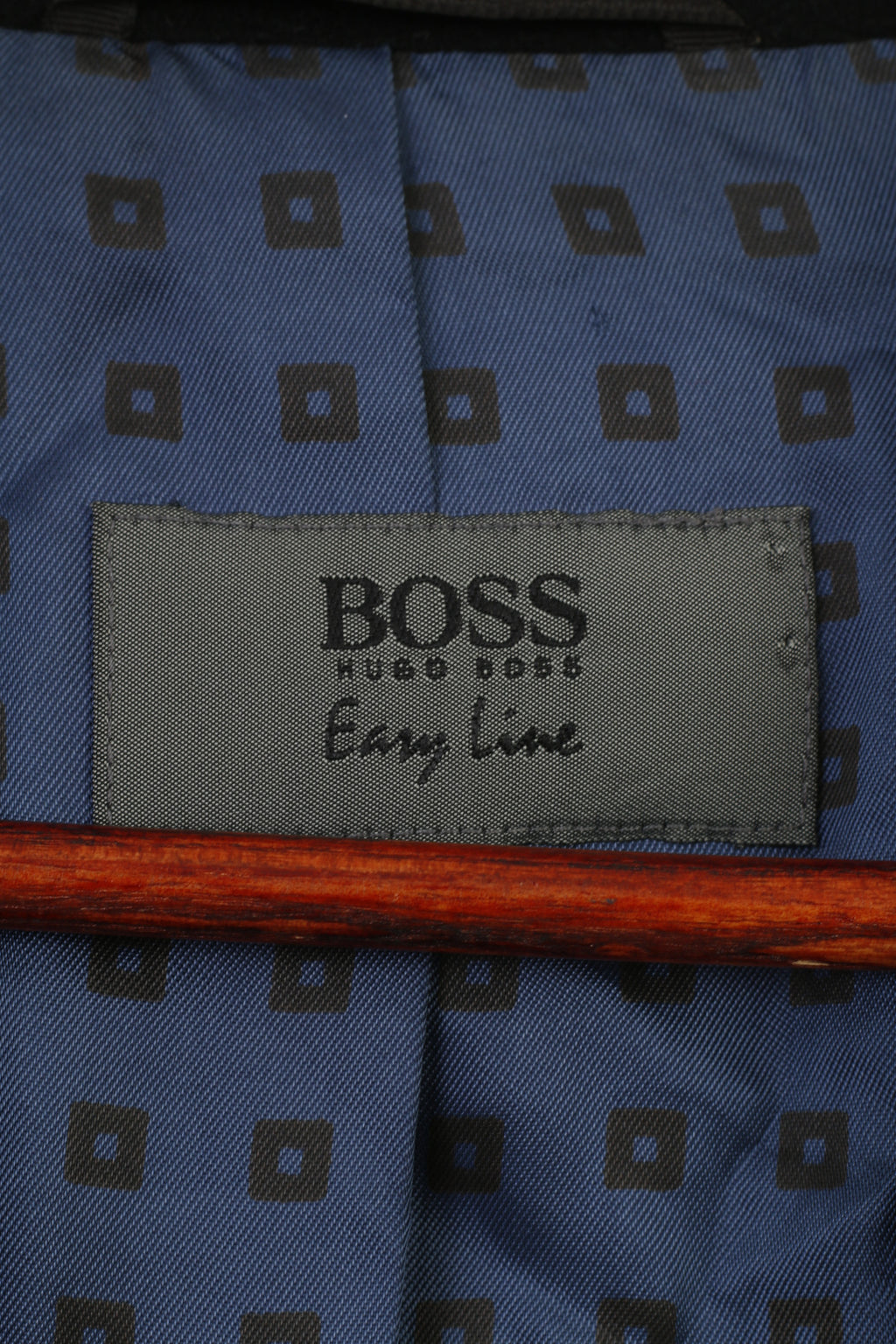 Hugo Boss Men 46 Blazer Black Guattro Cashmere Wool London Vintage Jacket