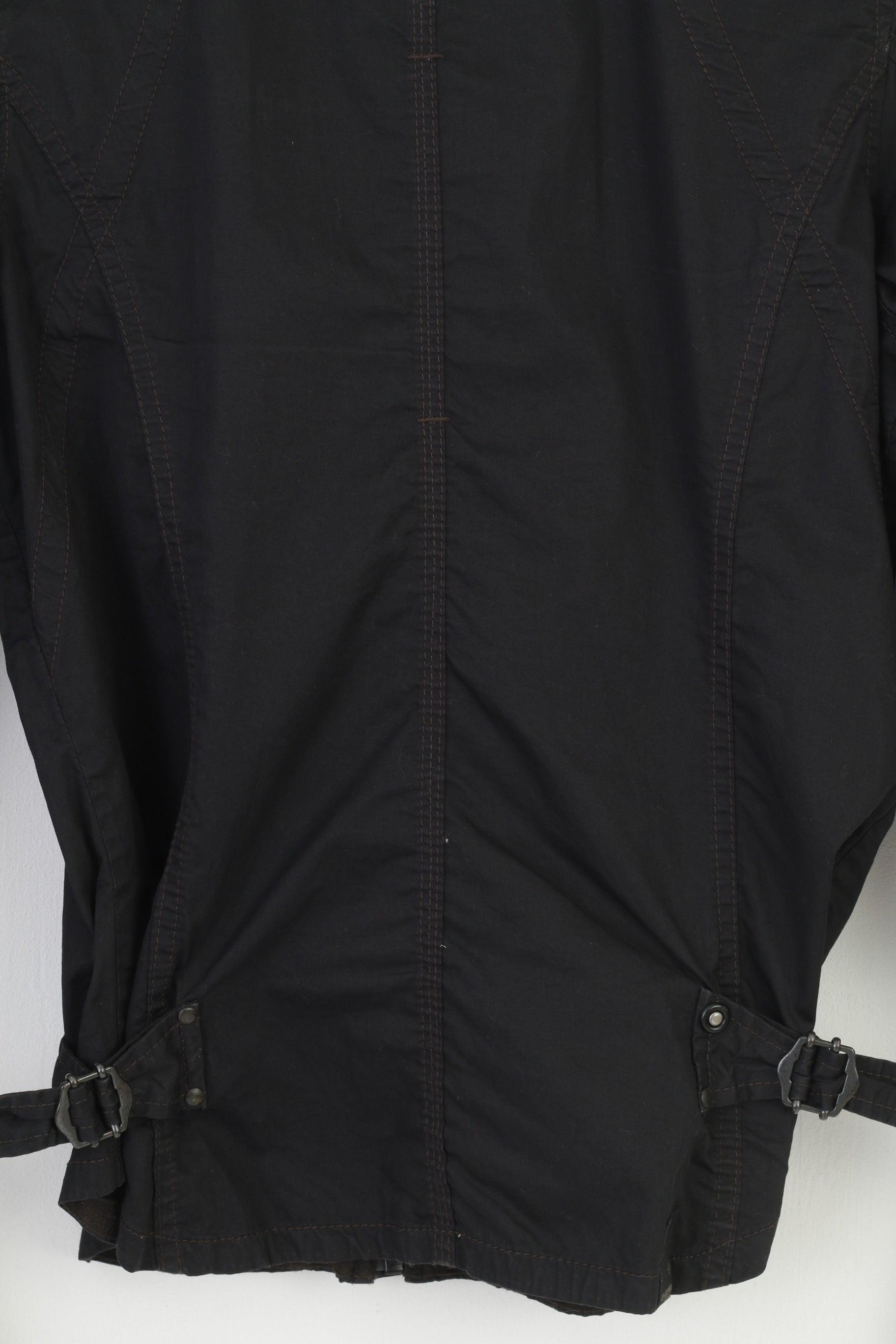 G-Star Men L (M) Jacket Black Cotton Full Zipper Vintage Regulation Raw Denim Top