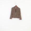Canda Woman  M Jacket Brown Bottoms Breasted Premium C&A Vintage Top